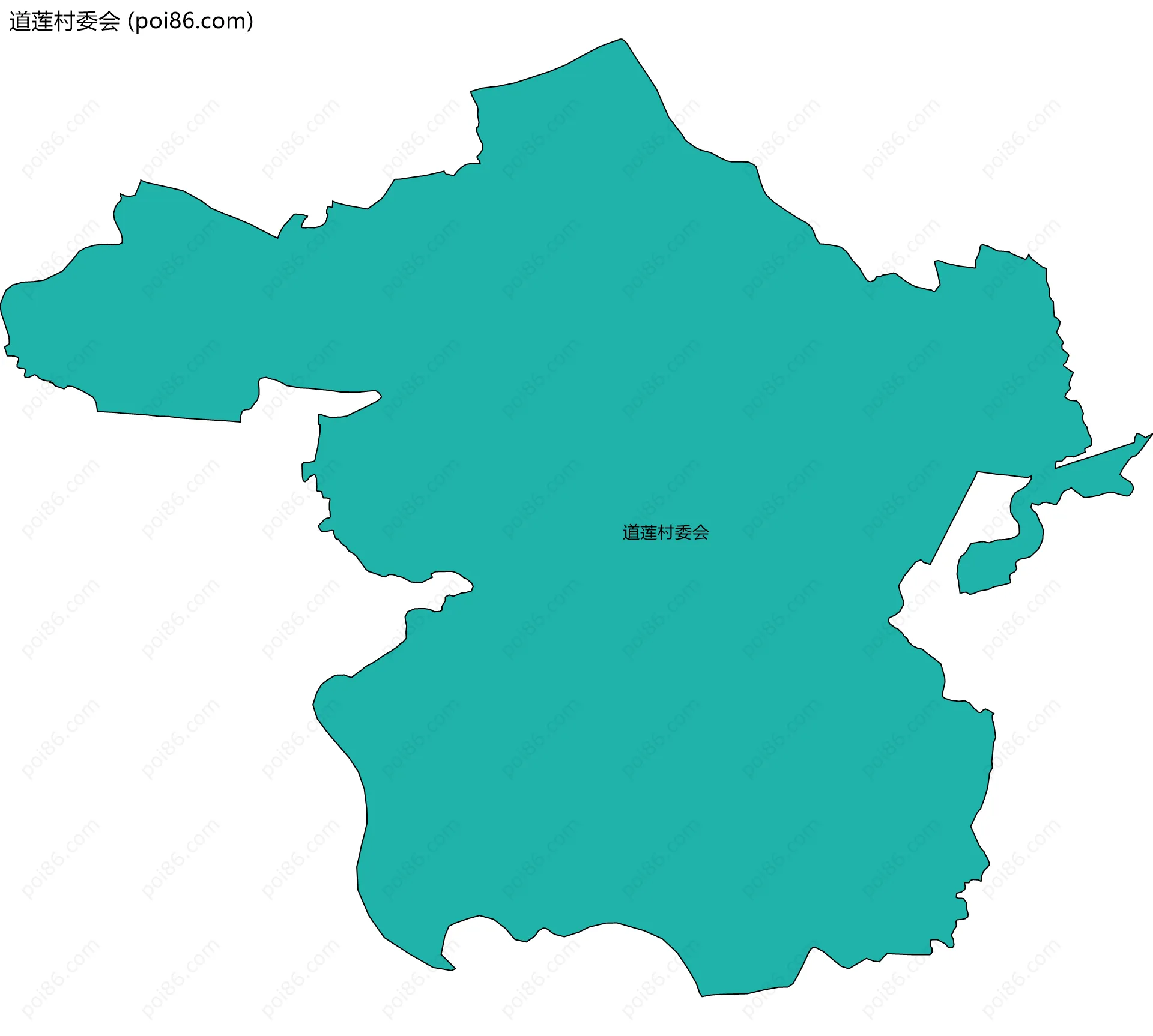 道莲村委会边界地图