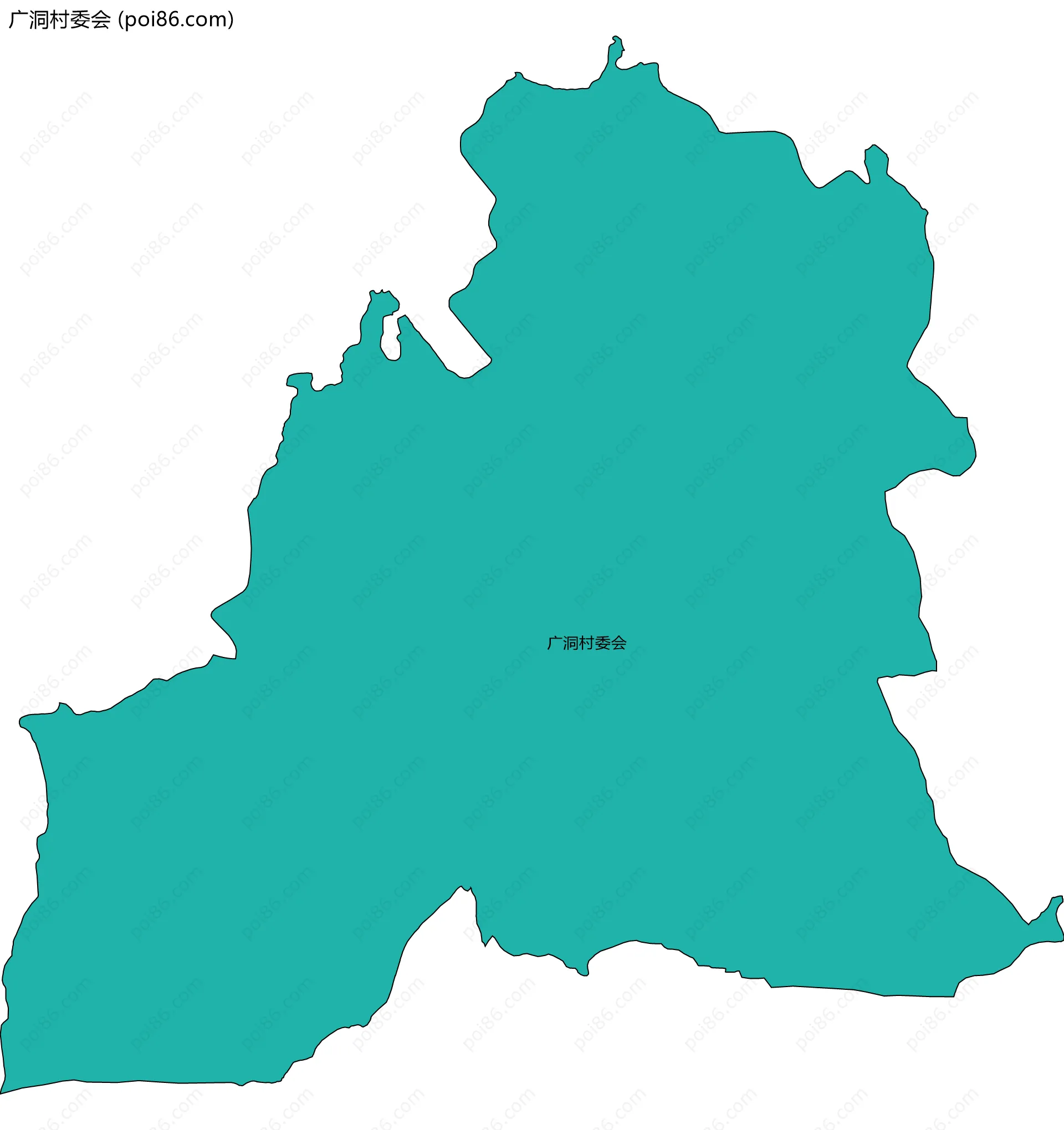 广洞村委会边界地图