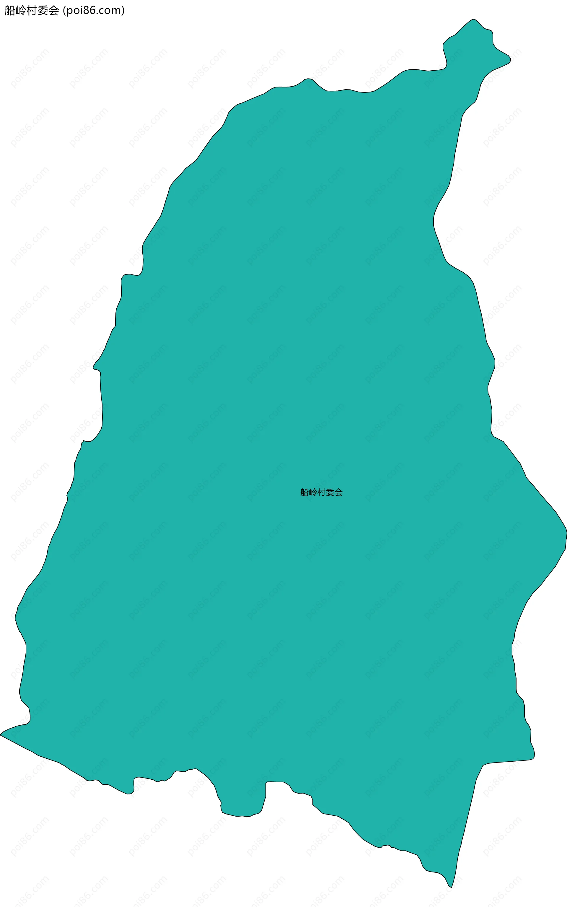 船岭村委会边界地图