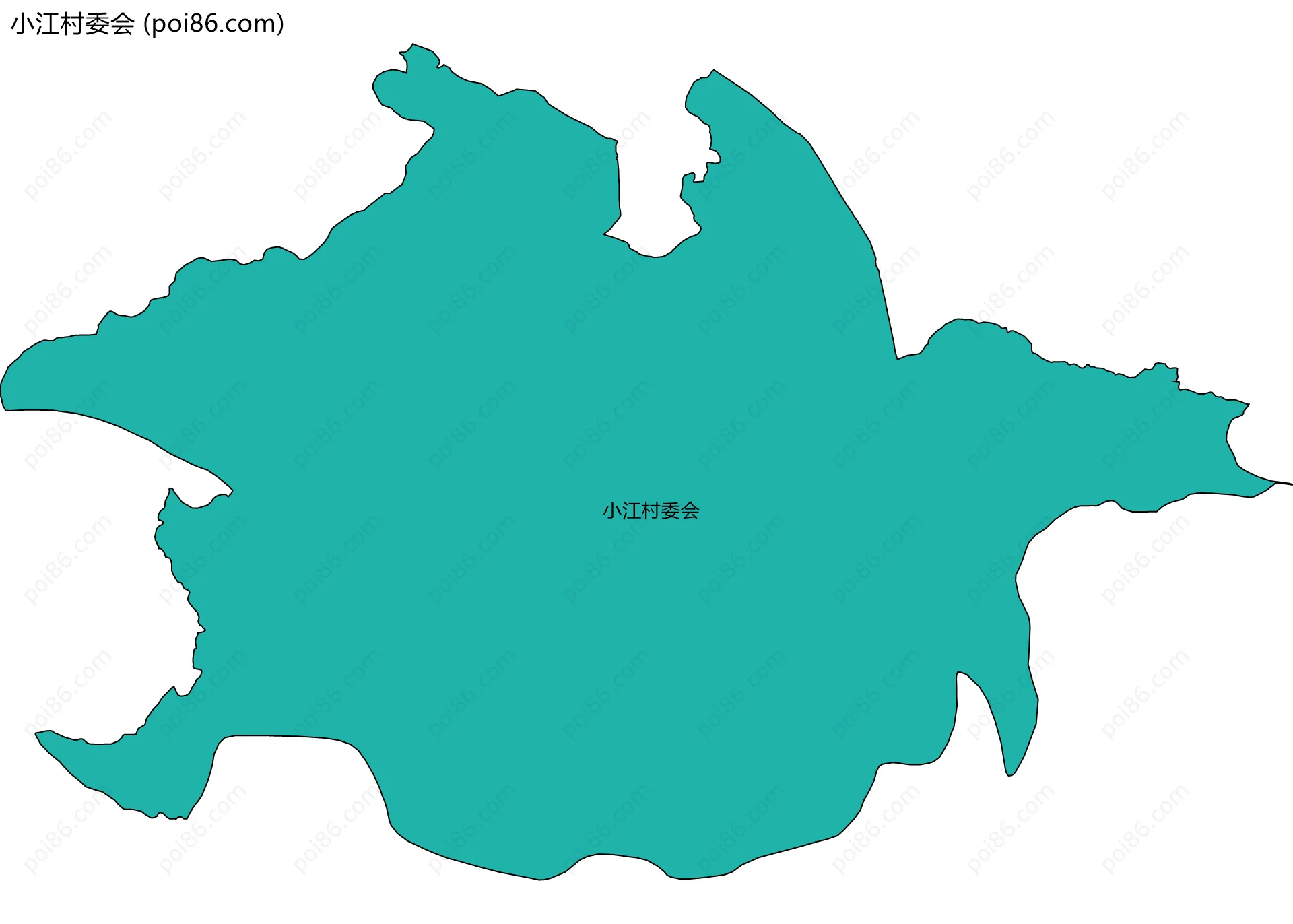 小江村委会边界地图