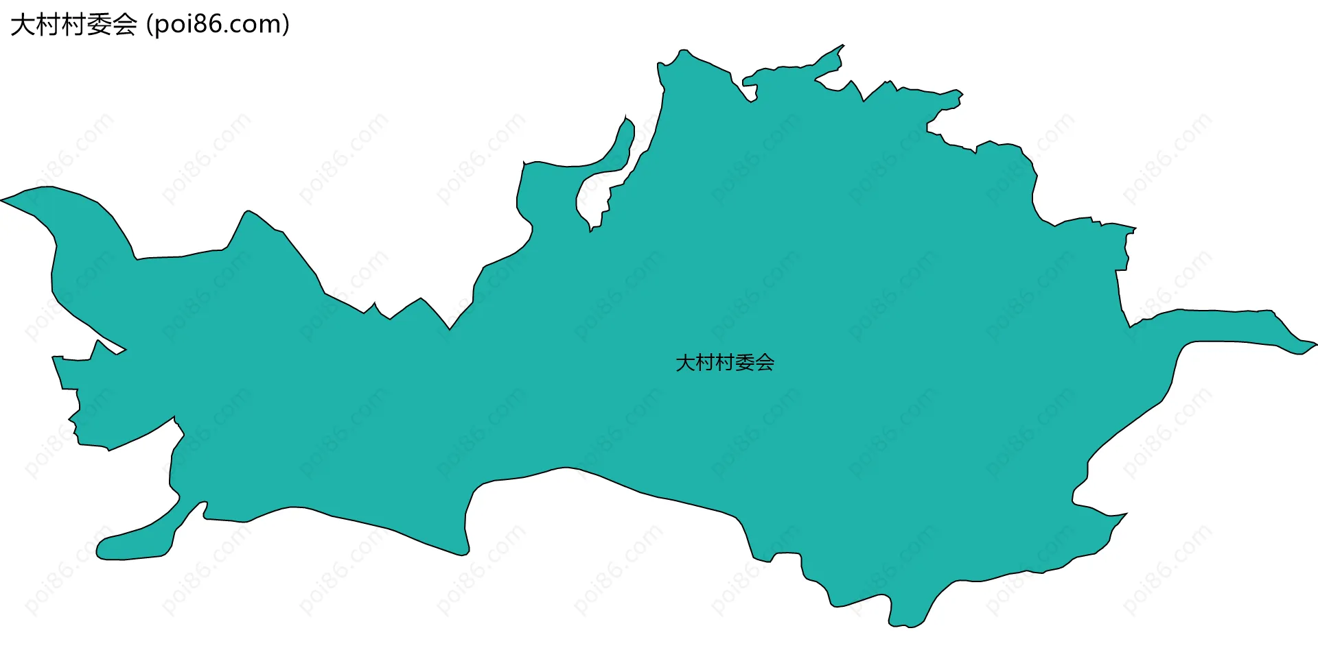 大村村委会边界地图