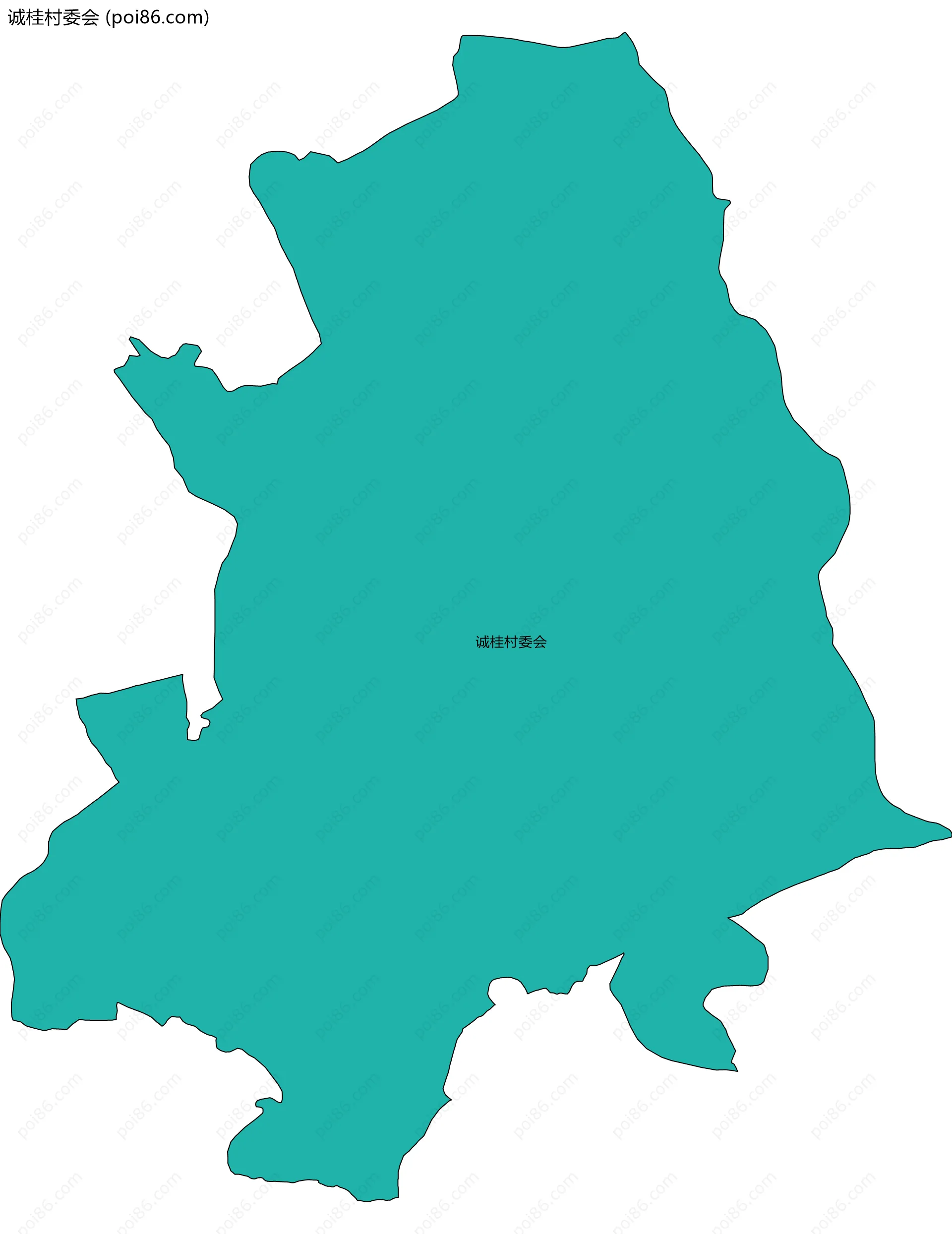 诚桂村委会边界地图