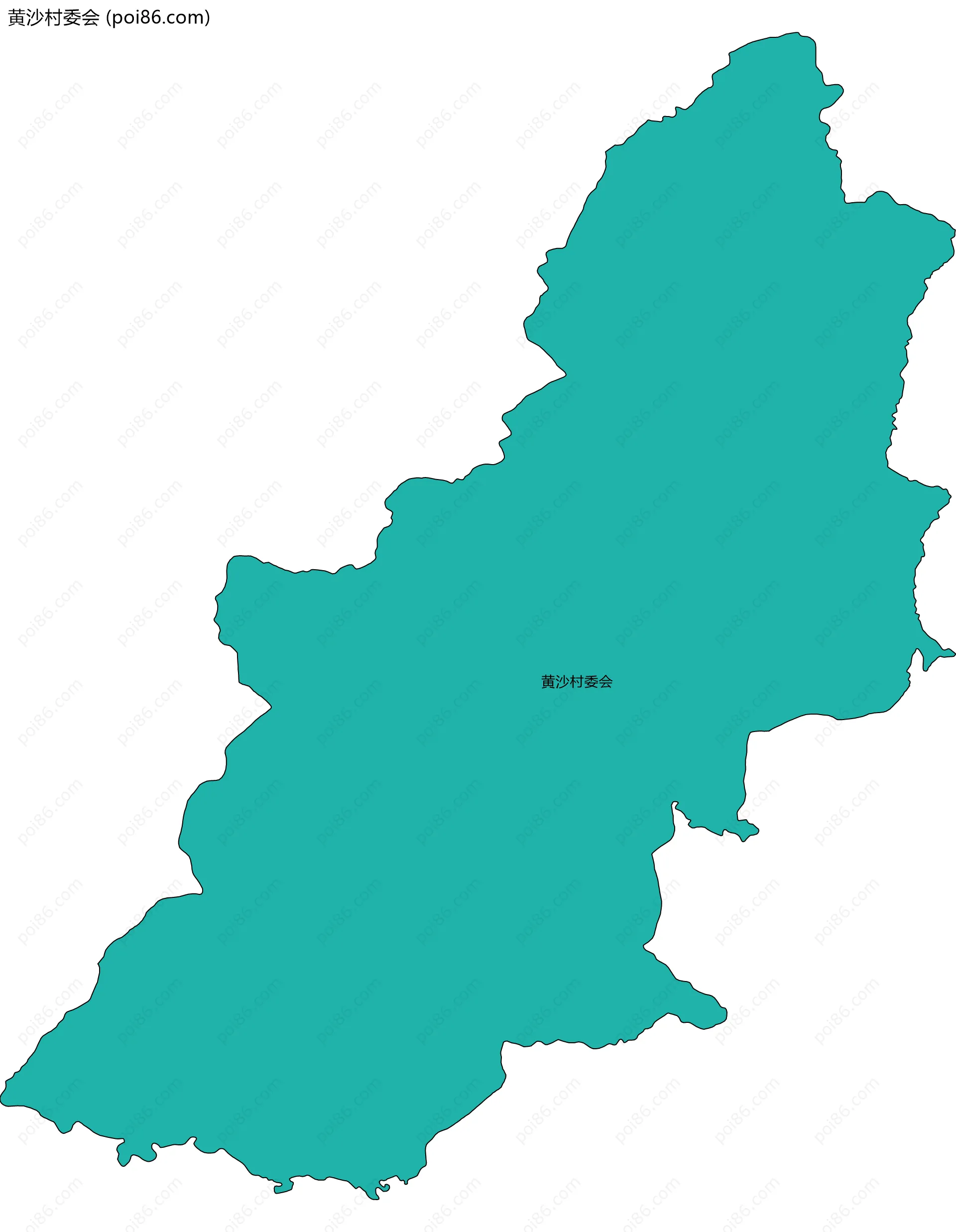 黄沙村委会边界地图