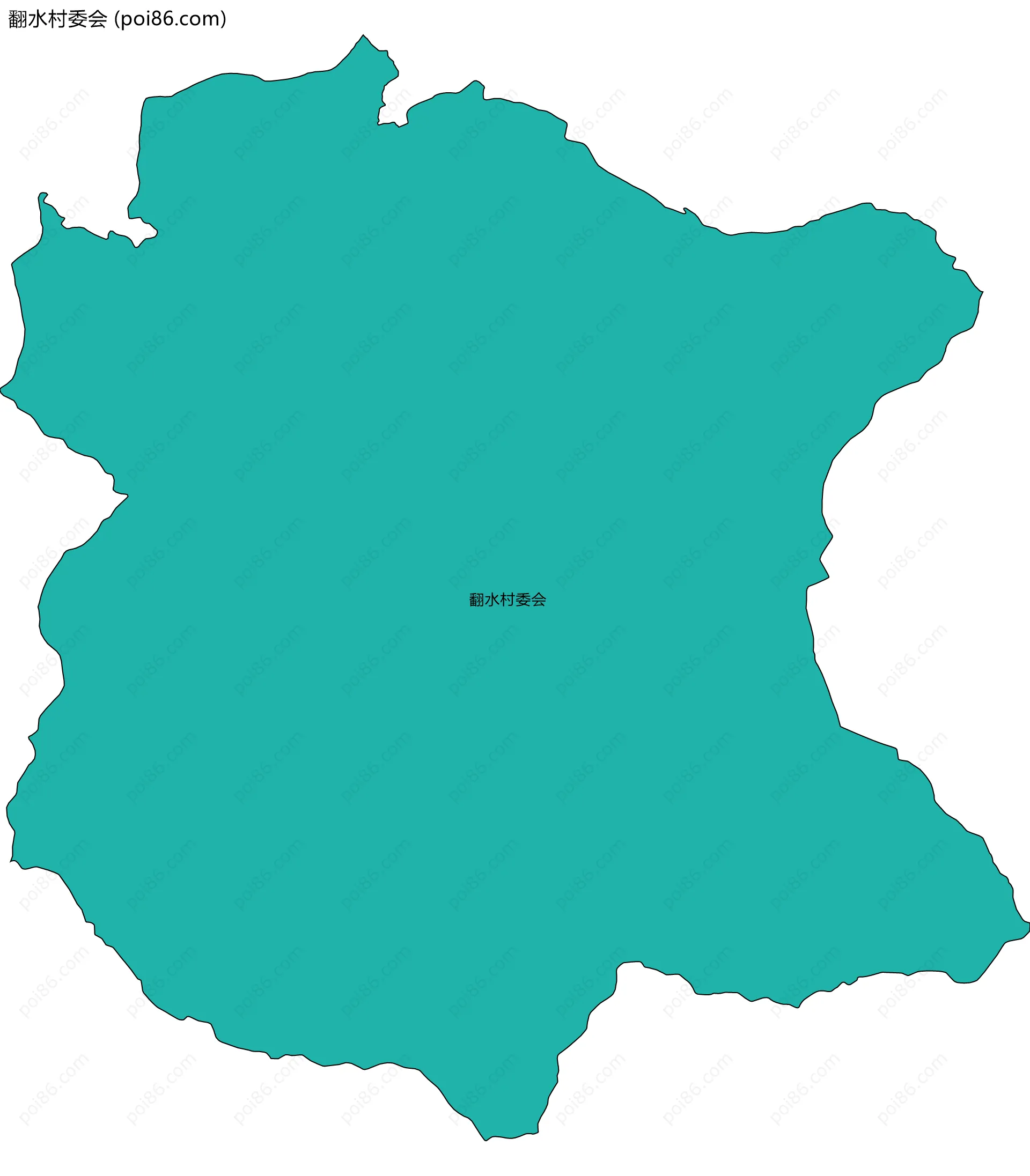 翻水村委会边界地图