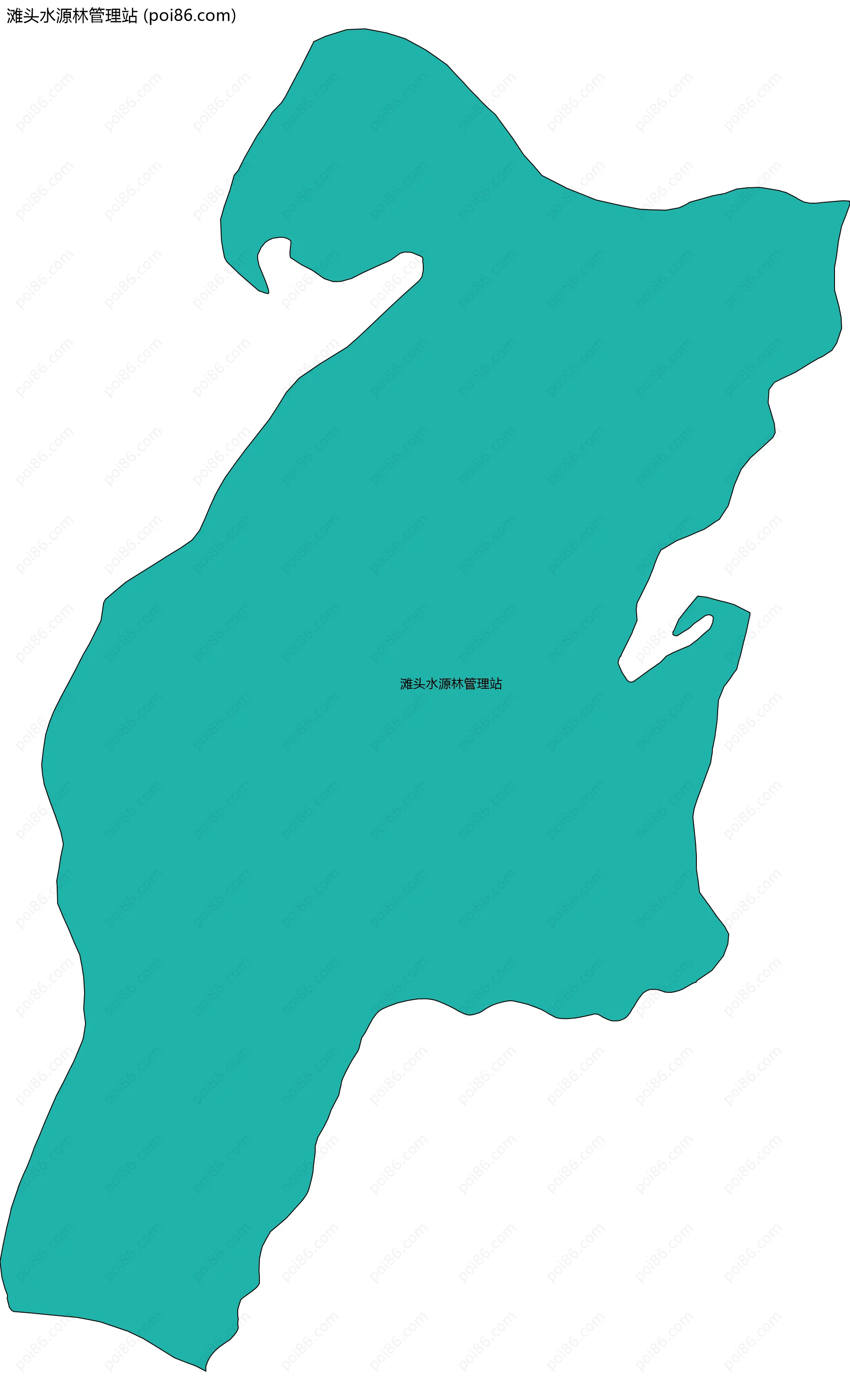 滩头水源林管理站边界地图