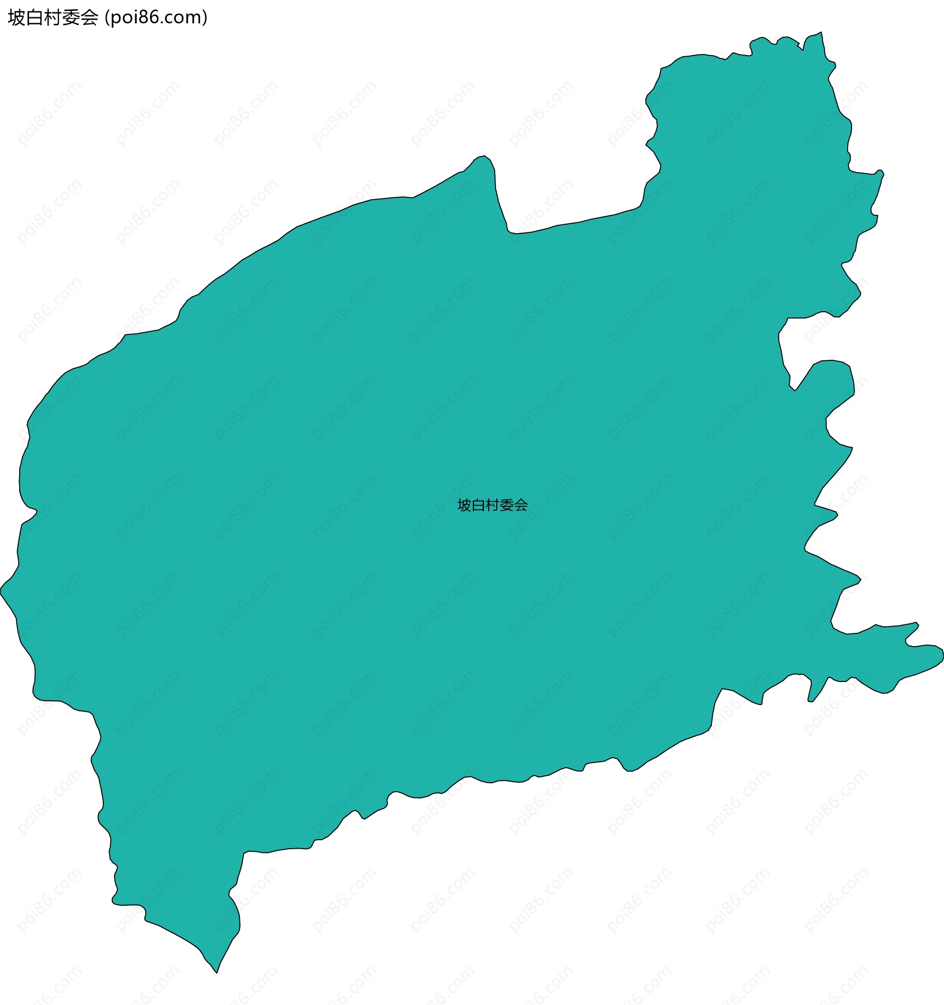 坡白村委会边界地图