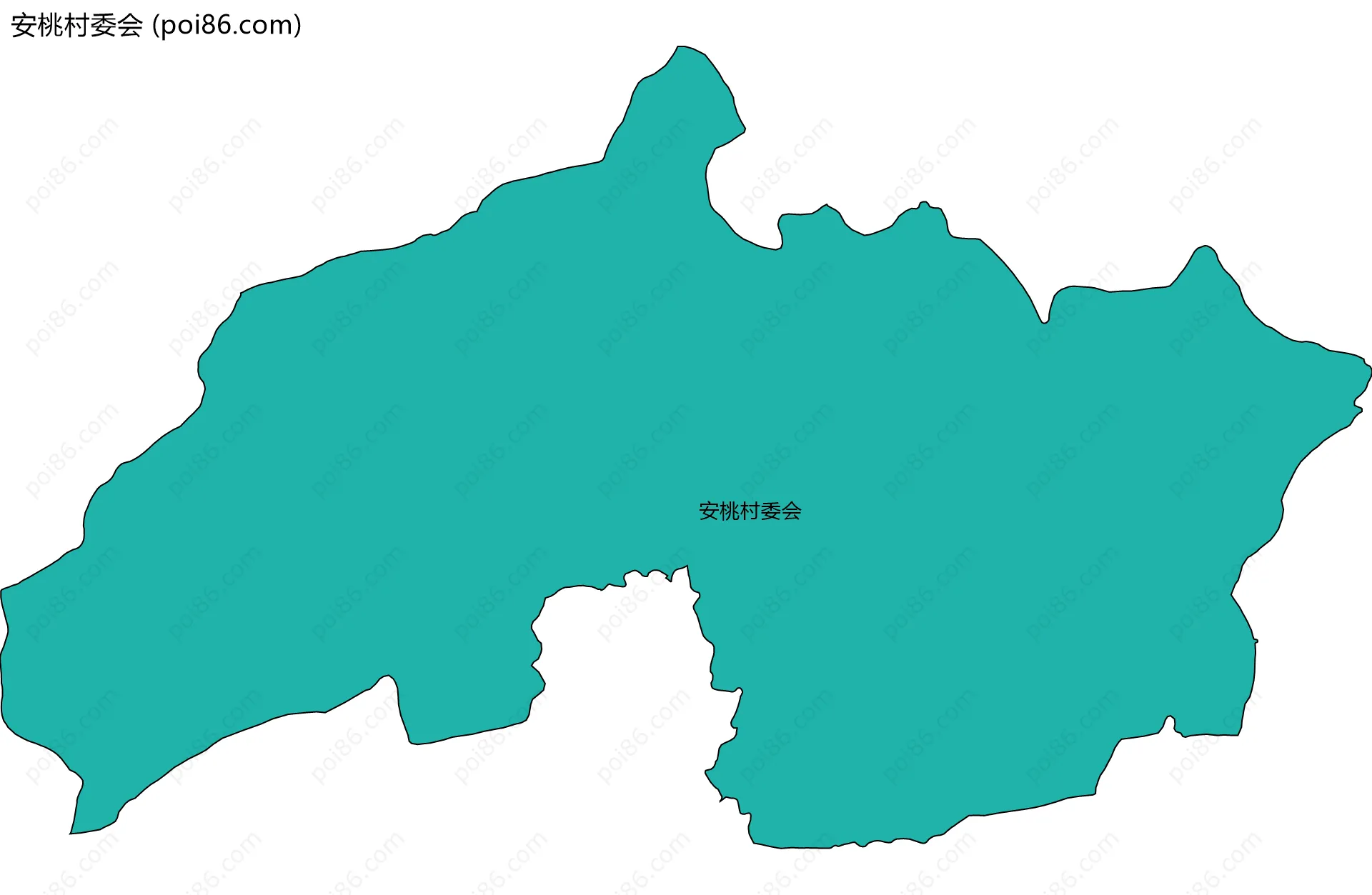 安桃村委会边界地图
