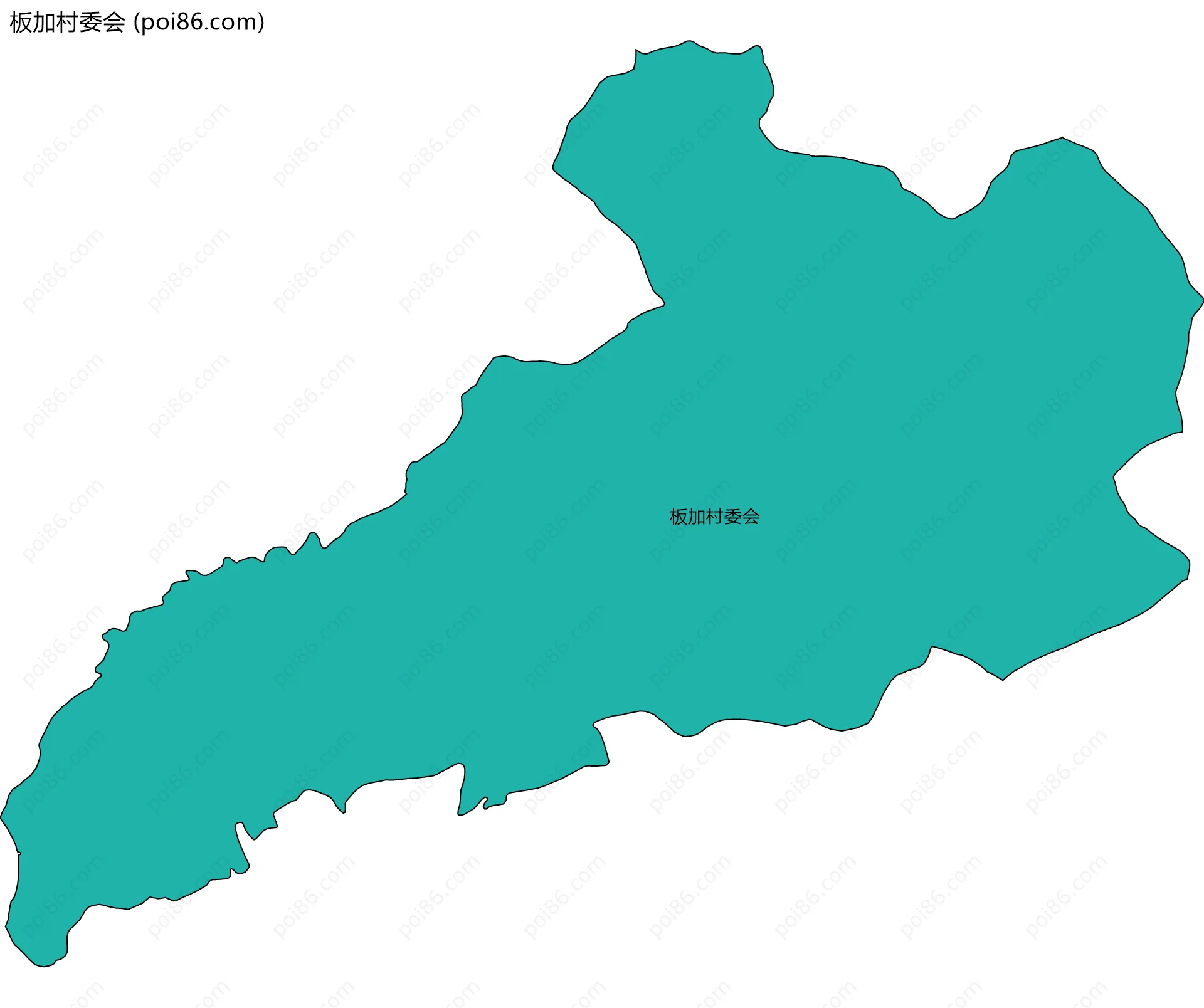 板加村委会边界地图