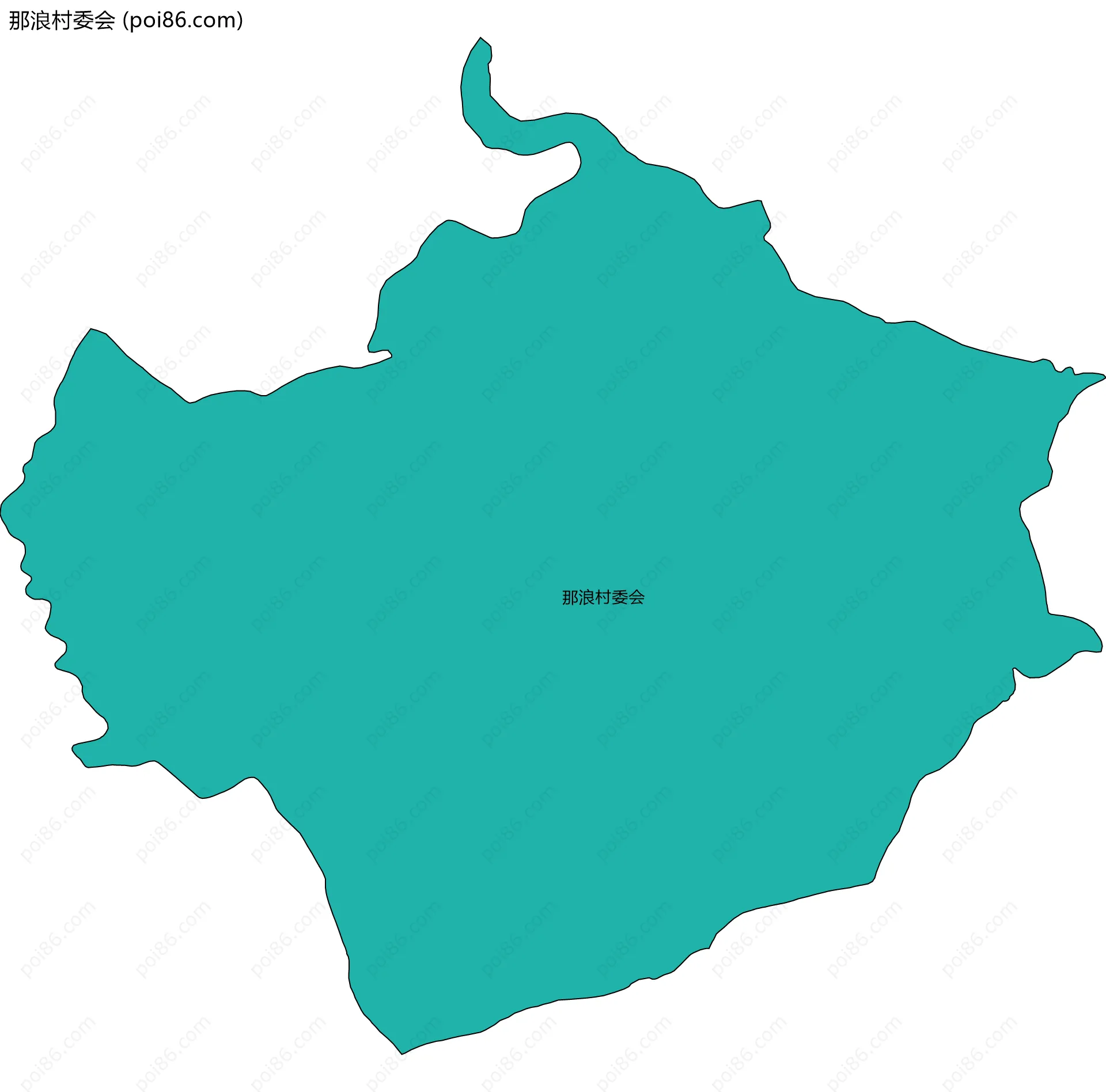 那浪村委会边界地图