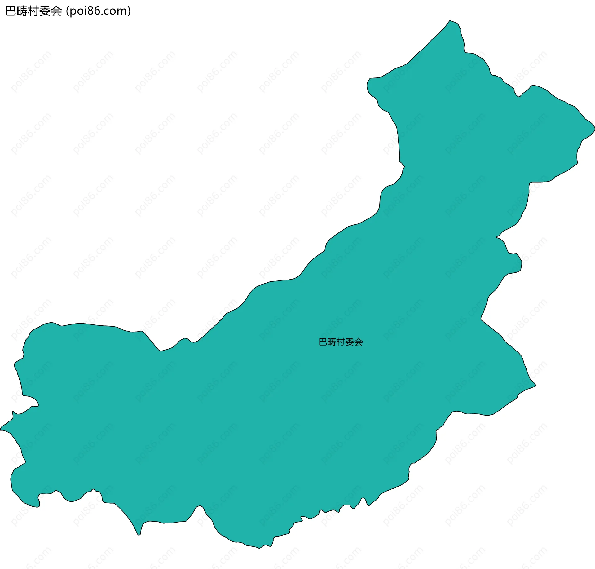 巴畴村委会边界地图