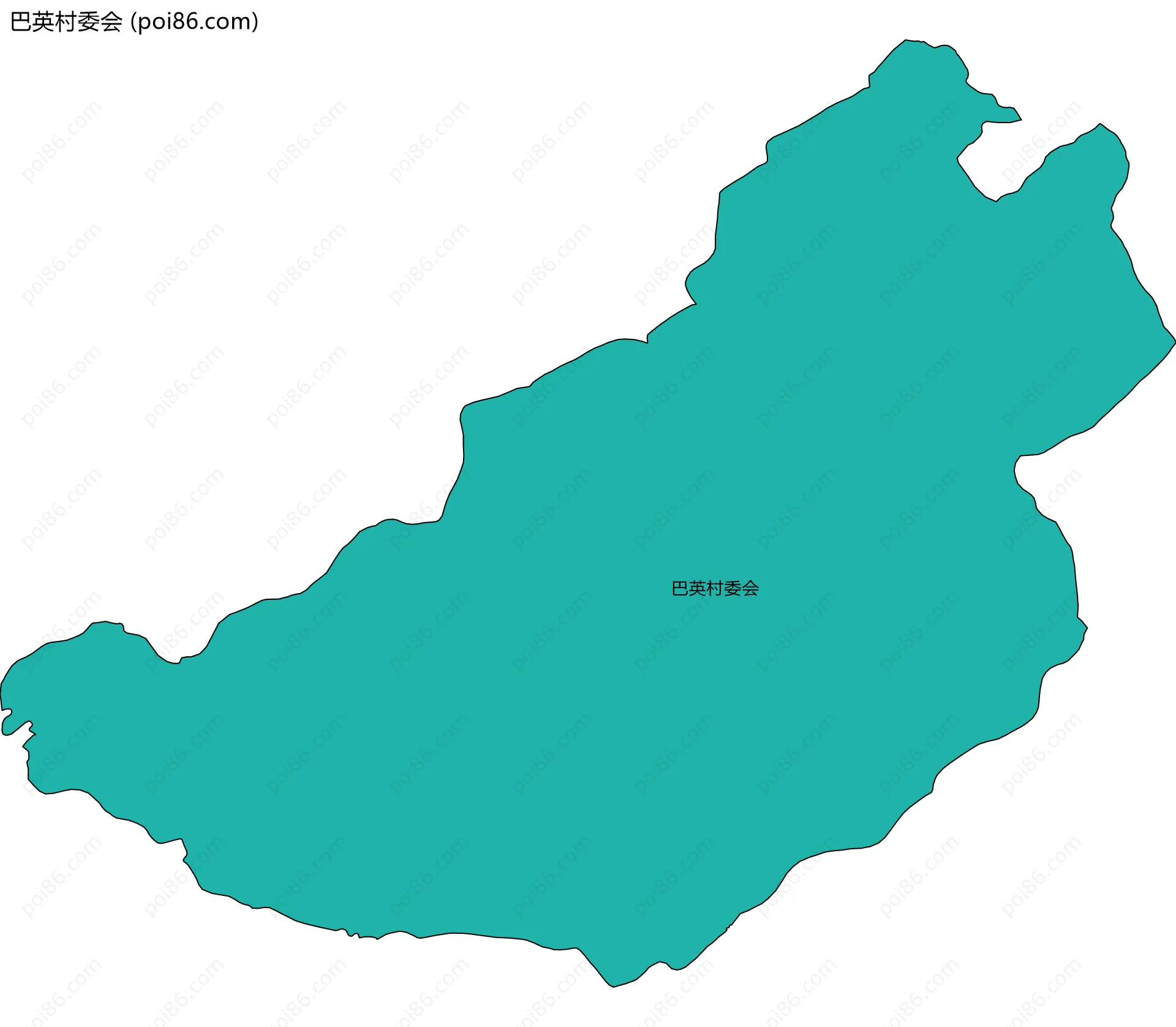 巴英村委会边界地图