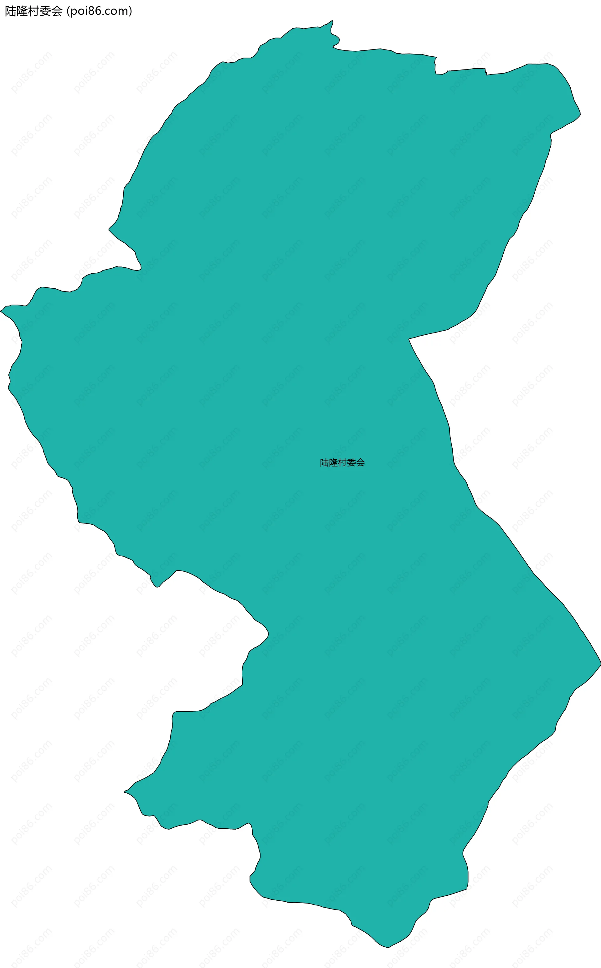 陆隆村委会边界地图