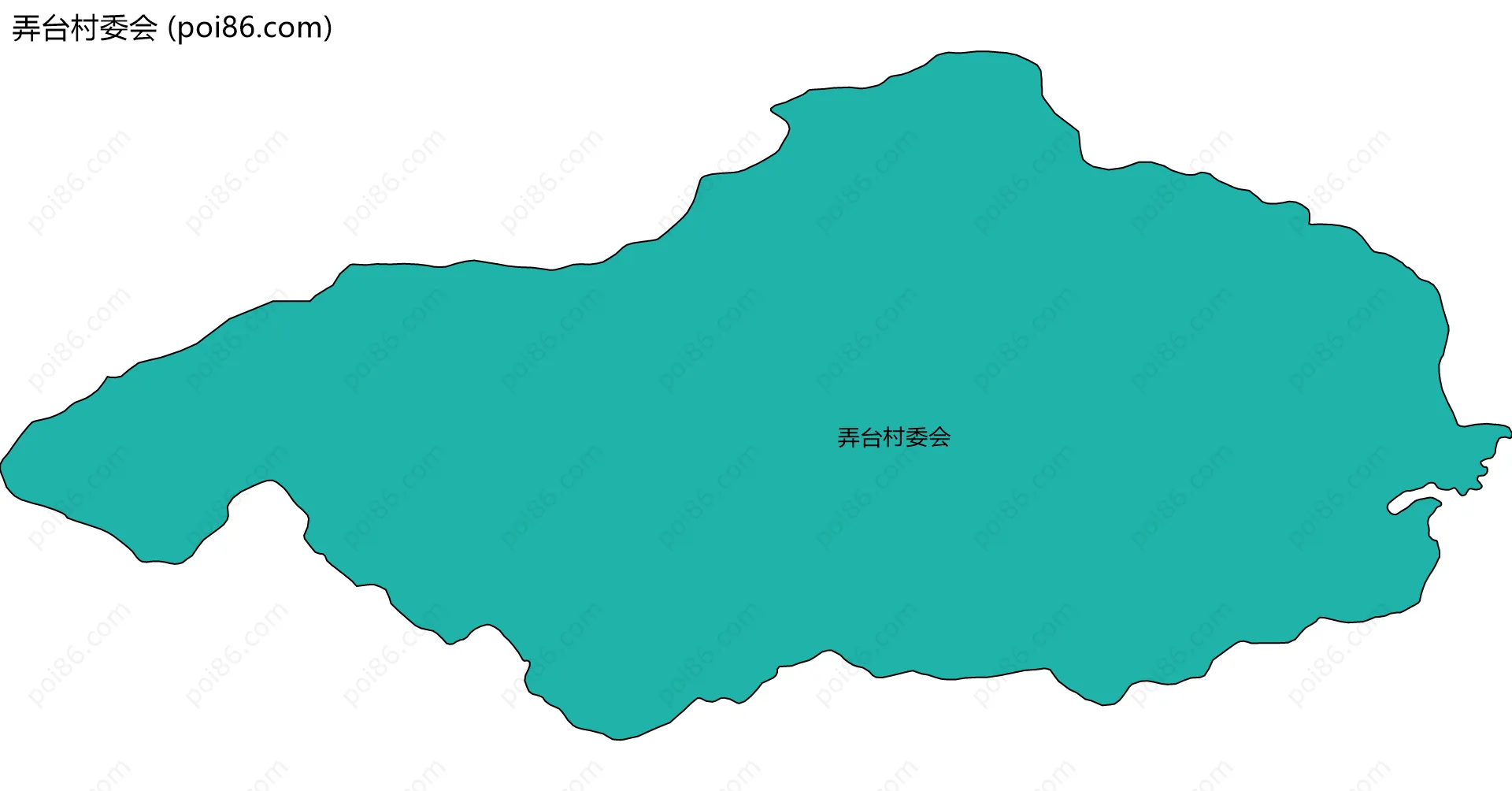 弄台村委会边界地图