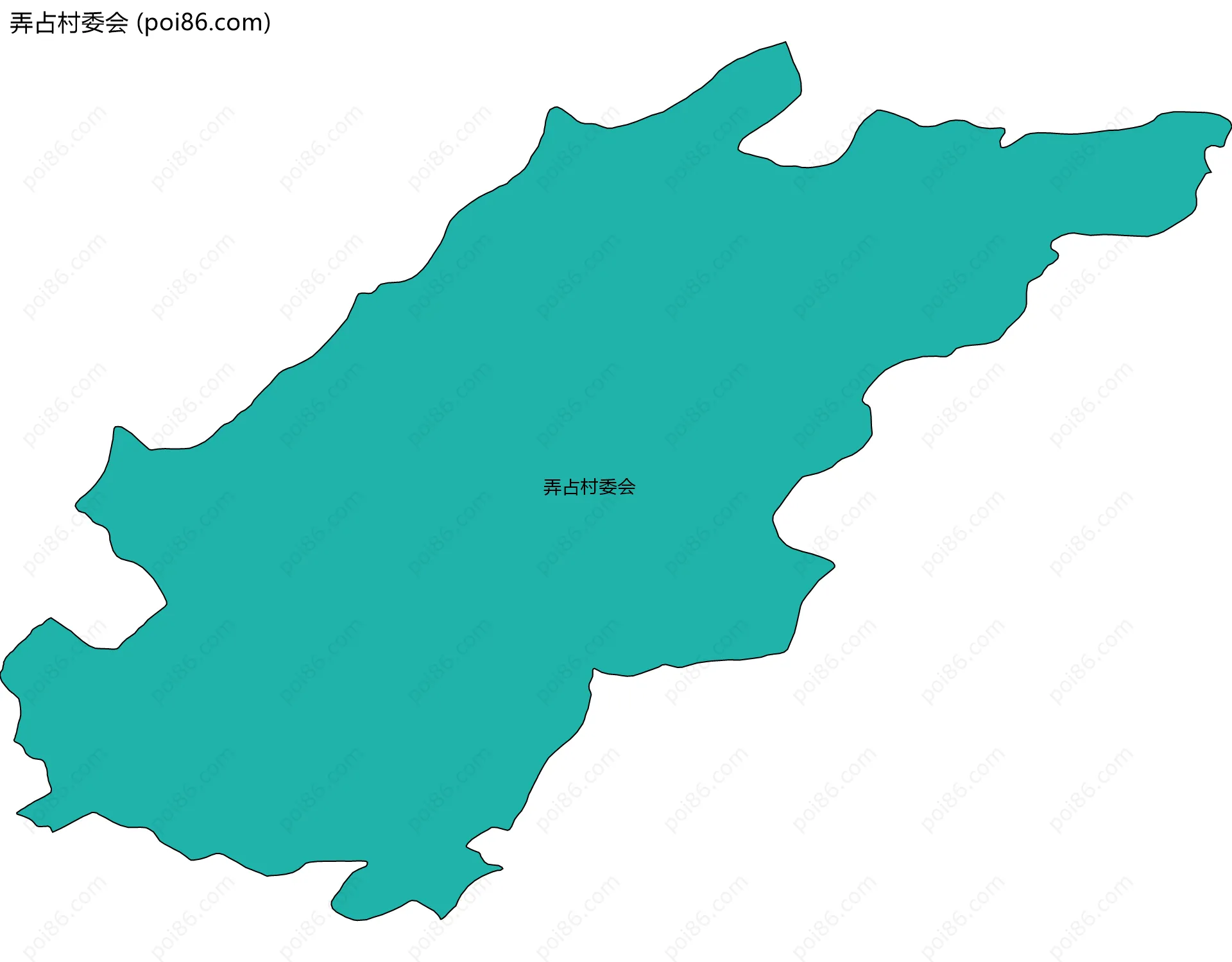 弄占村委会边界地图