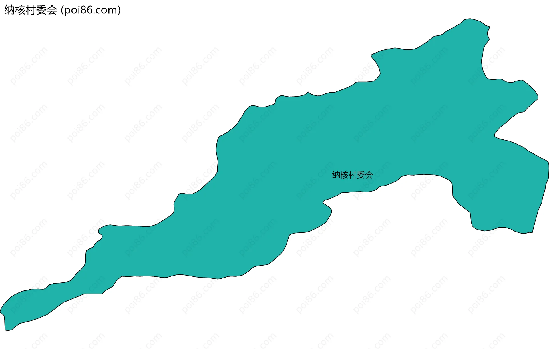 纳核村委会边界地图