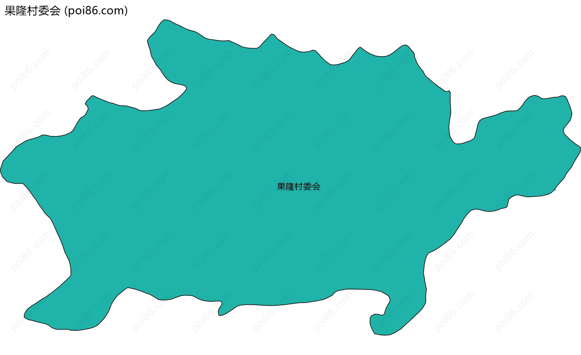 果隆村委会边界地图