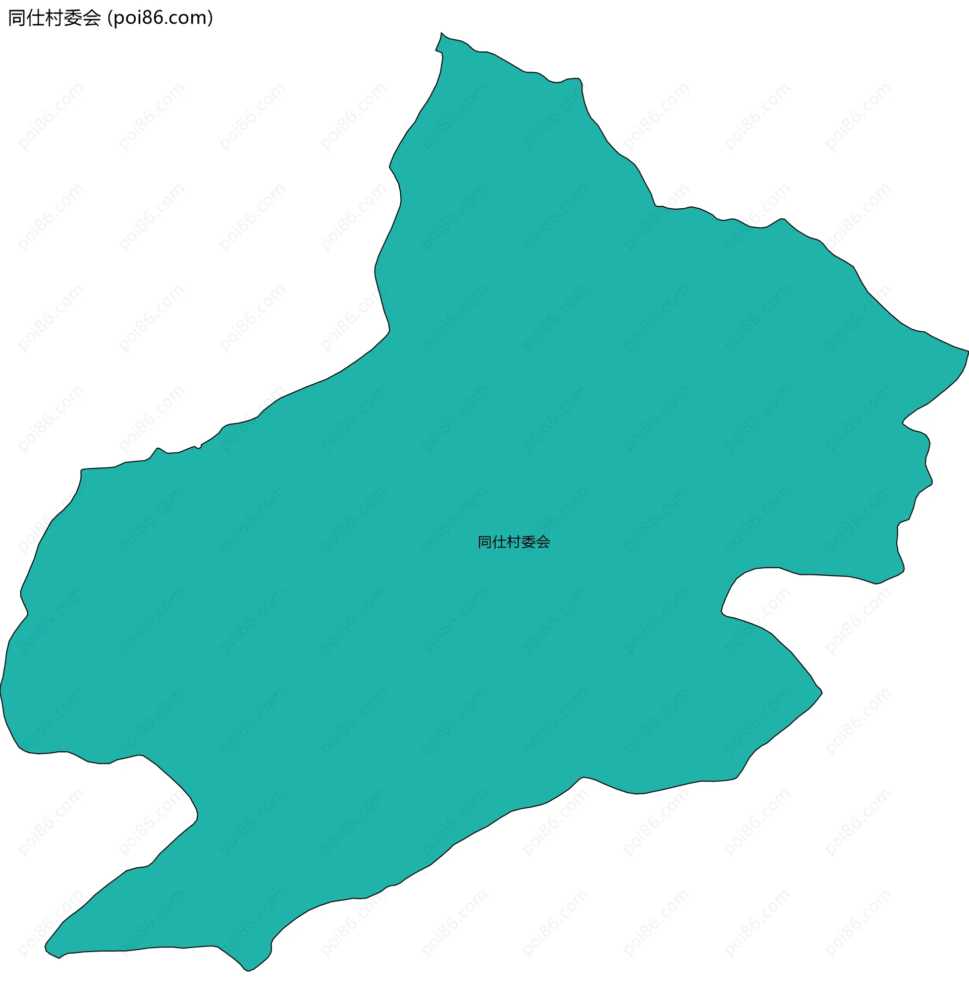 同仕村委会边界地图