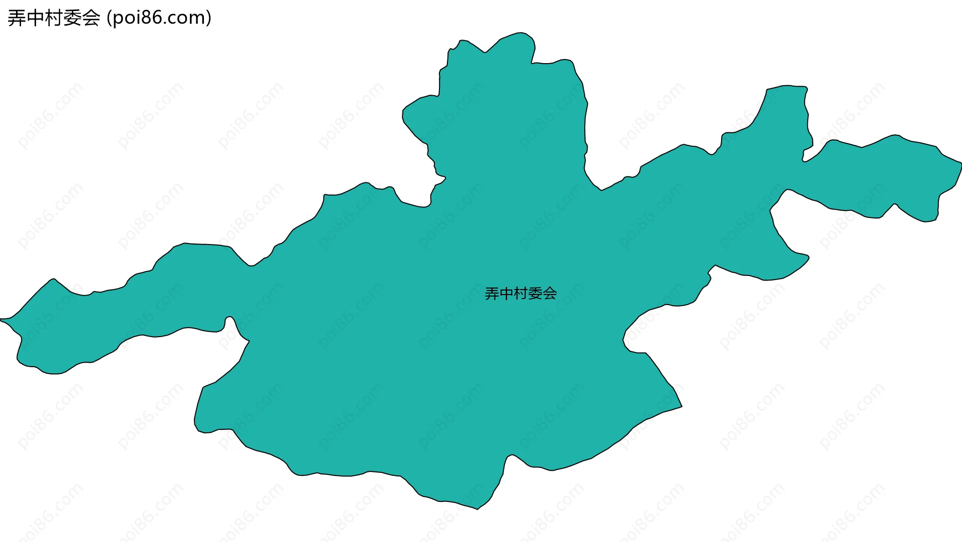 弄中村委会边界地图