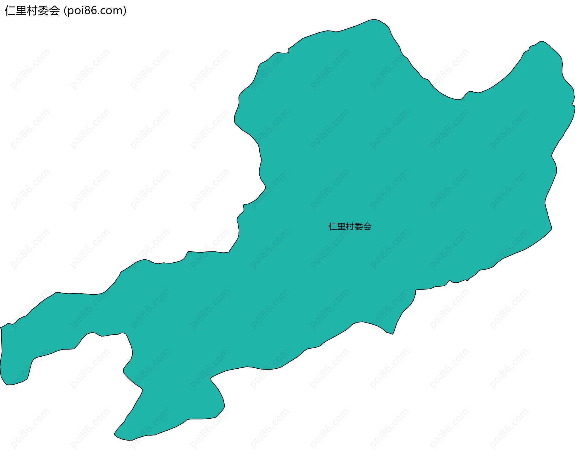 仁里村委会边界地图