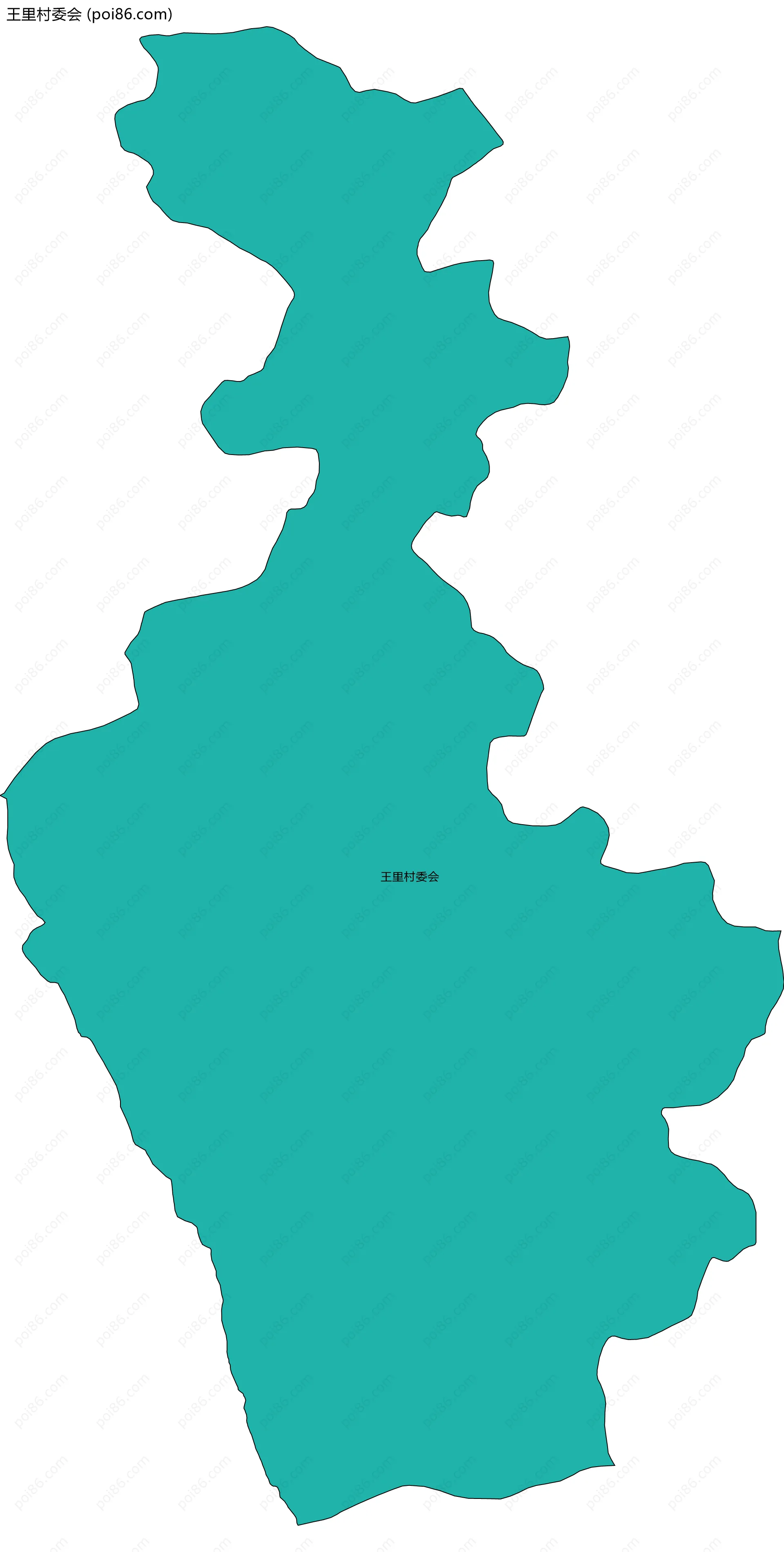 王里村委会边界地图