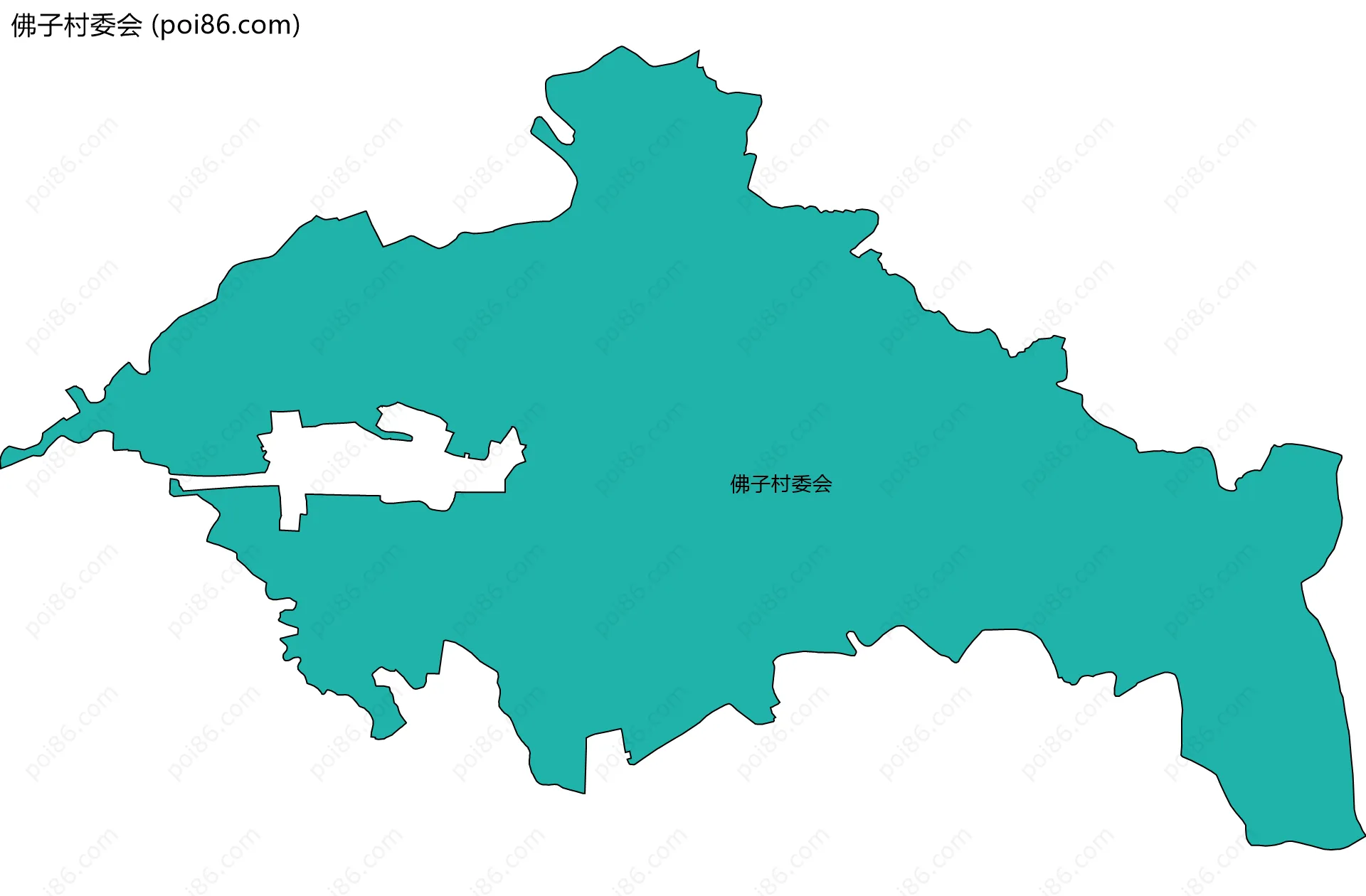 佛子村委会边界地图