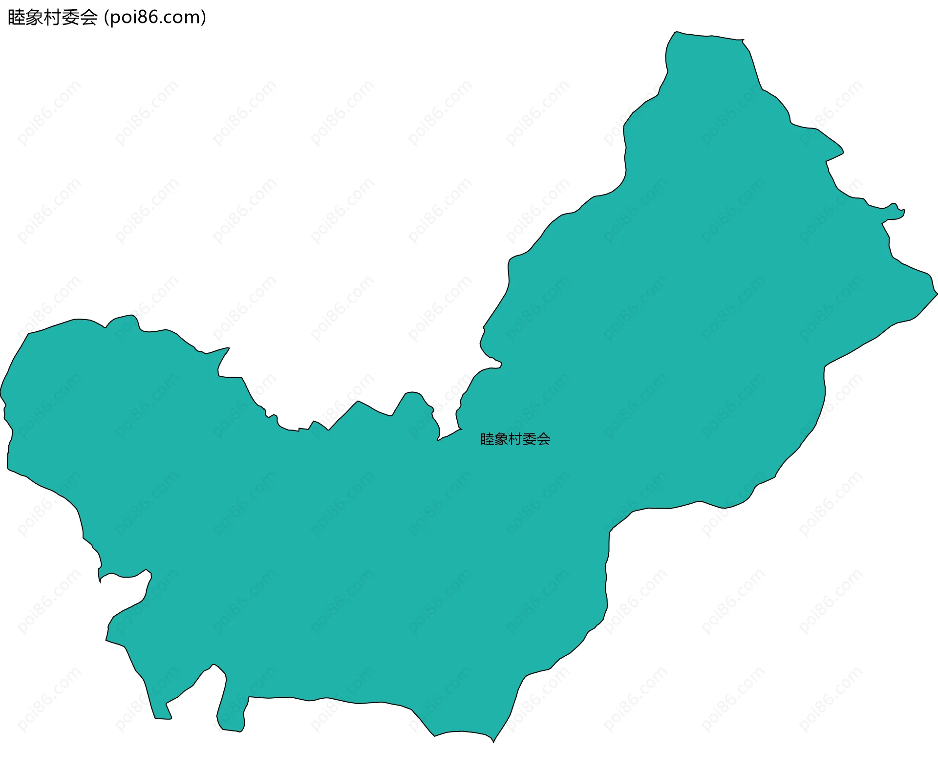 睦象村委会边界地图