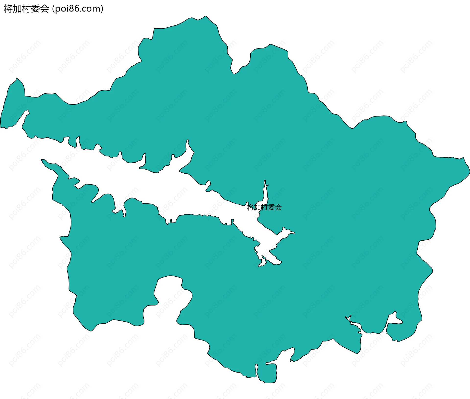 将加村委会边界地图