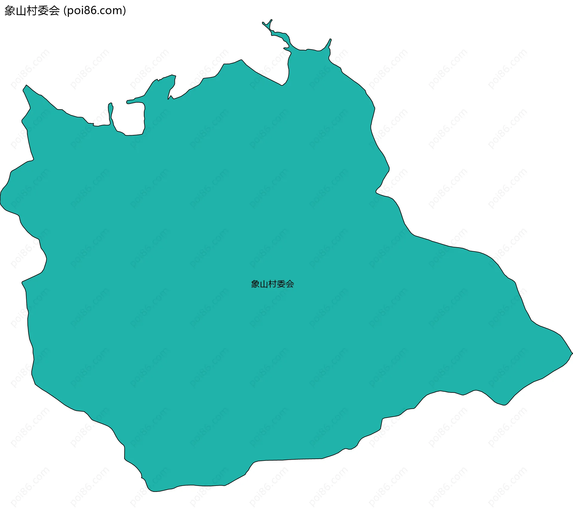 象山村委会边界地图
