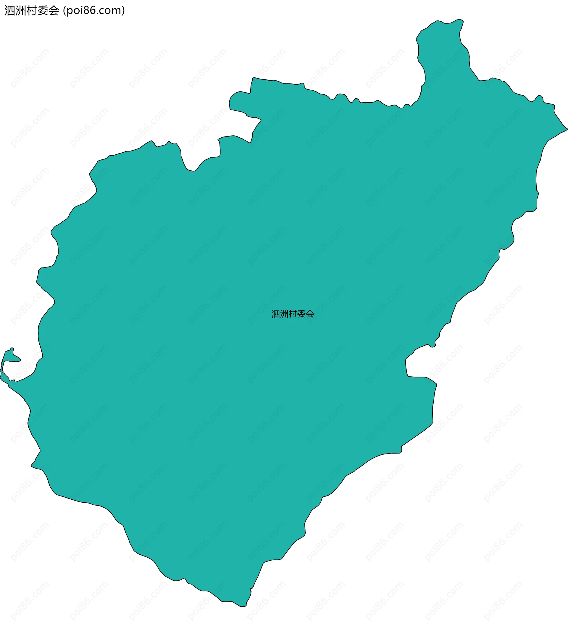 泗洲村委会边界地图