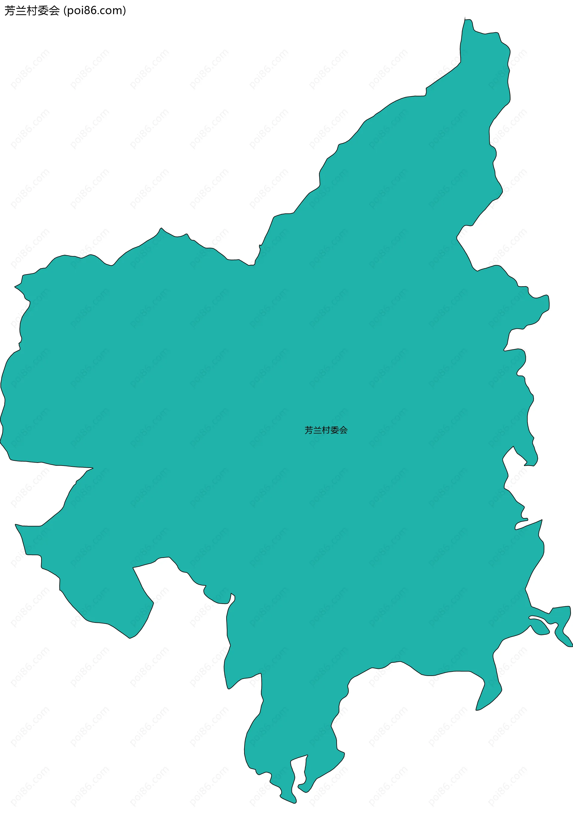 芳兰村委会边界地图