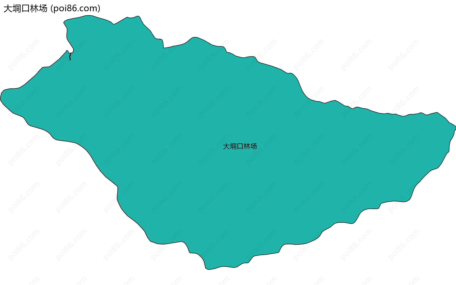 大垌口林场边界地图