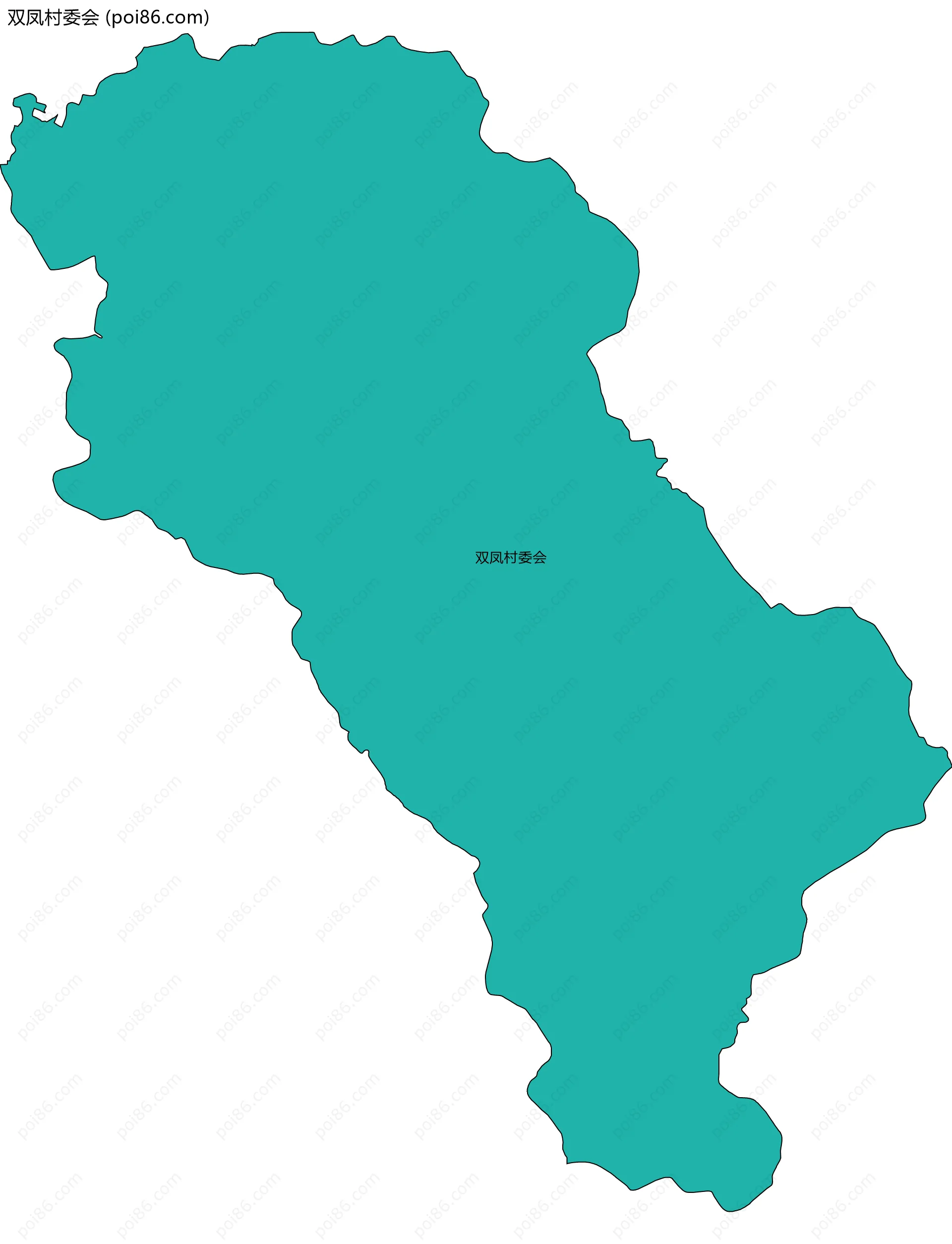 双凤村委会边界地图
