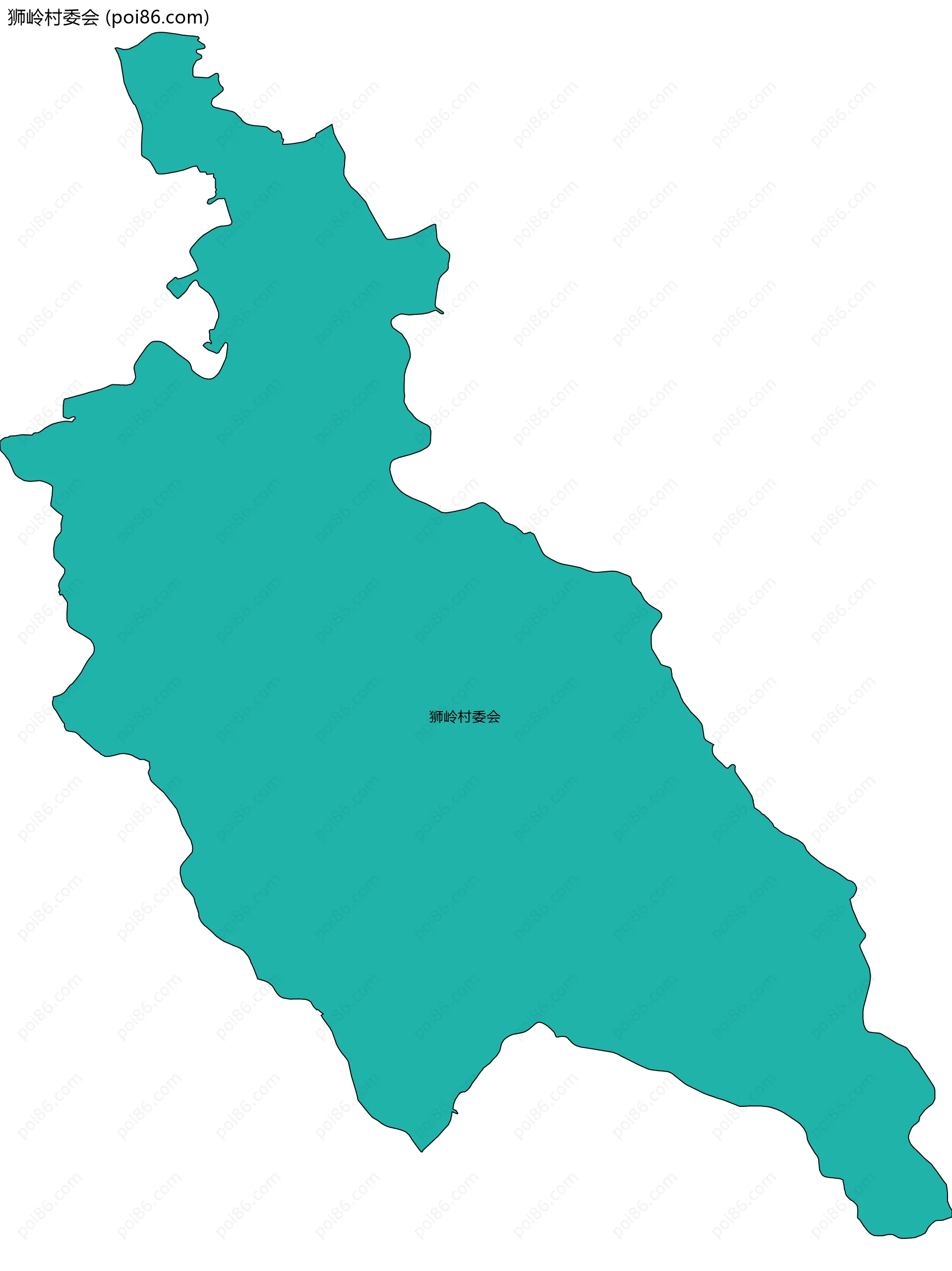 狮岭村委会边界地图