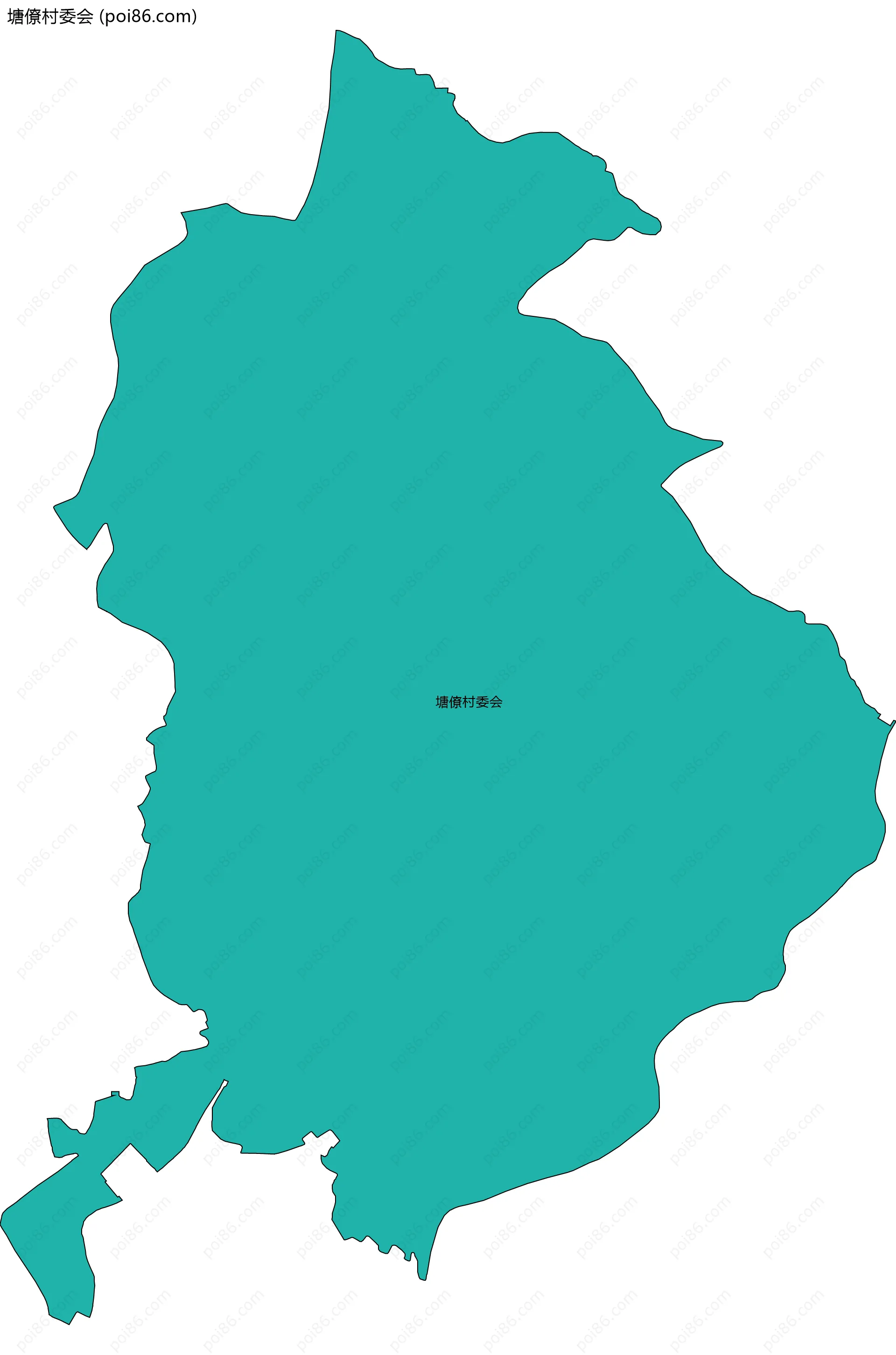塘僚村委会边界地图