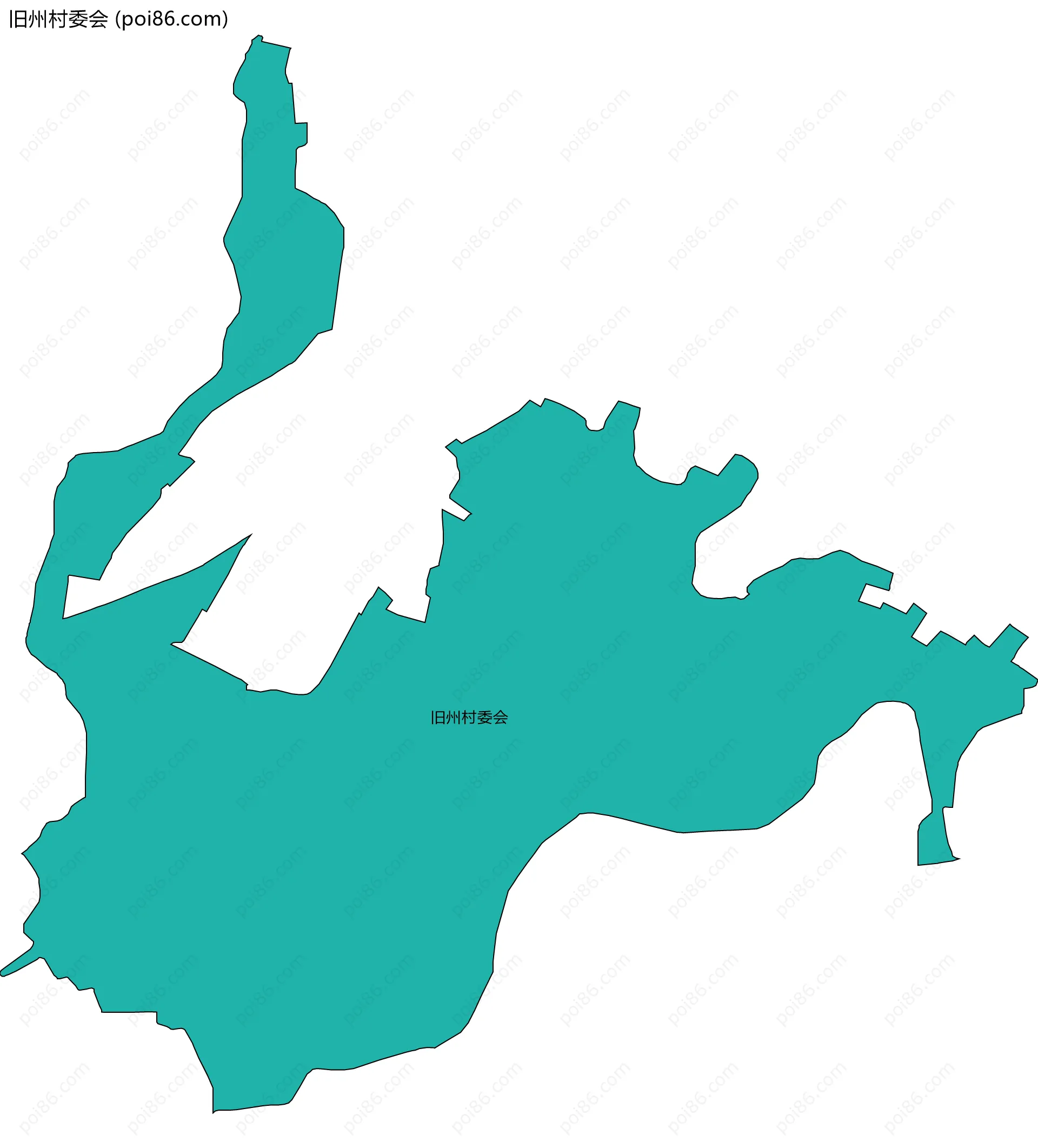 旧州村委会边界地图