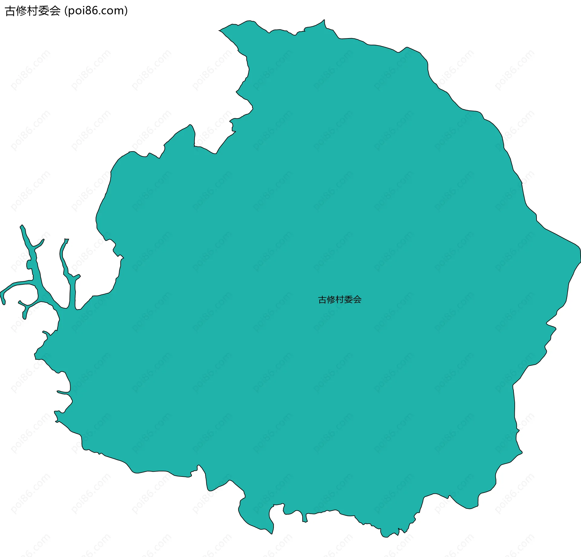 古修村委会边界地图
