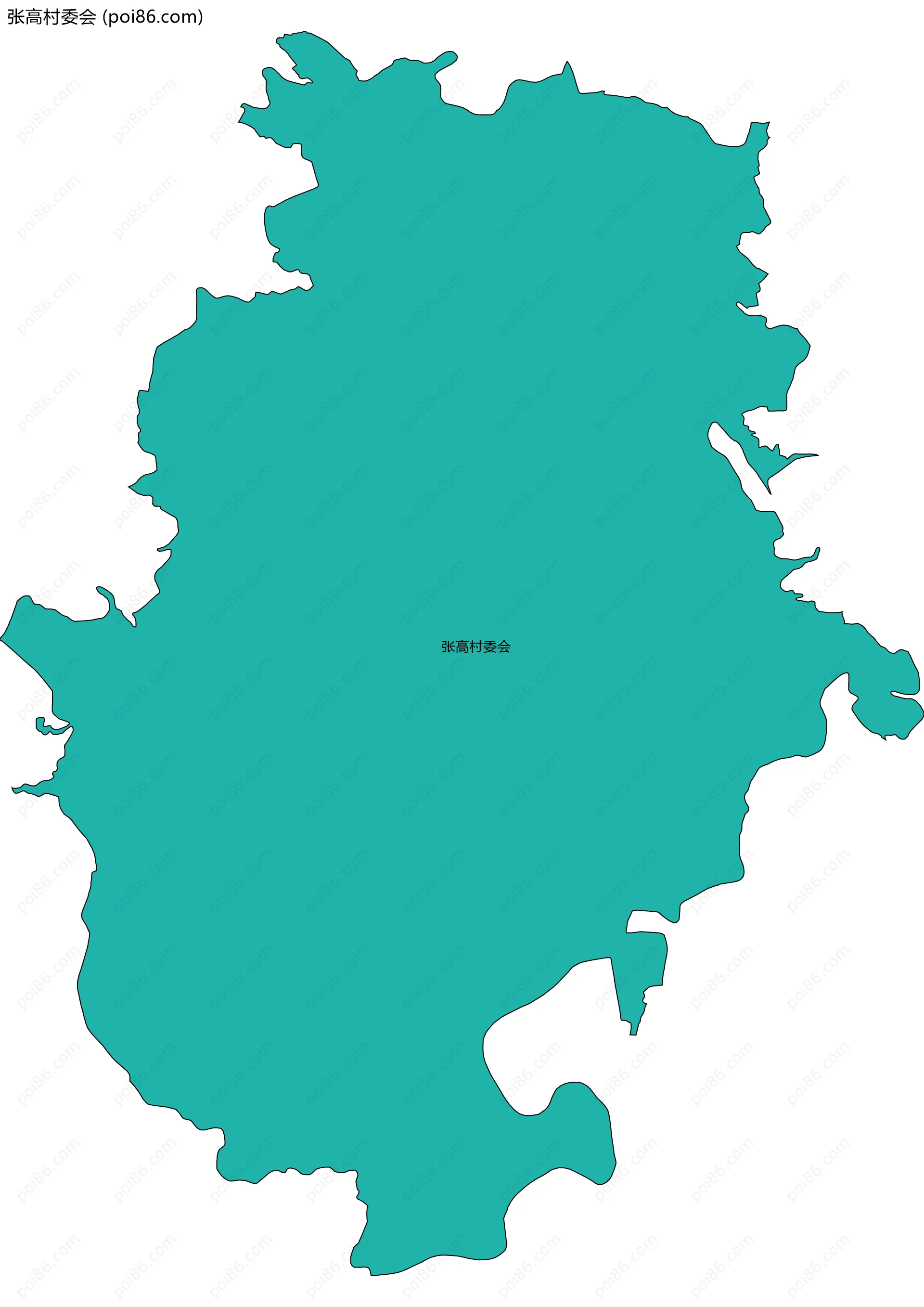 张高村委会边界地图