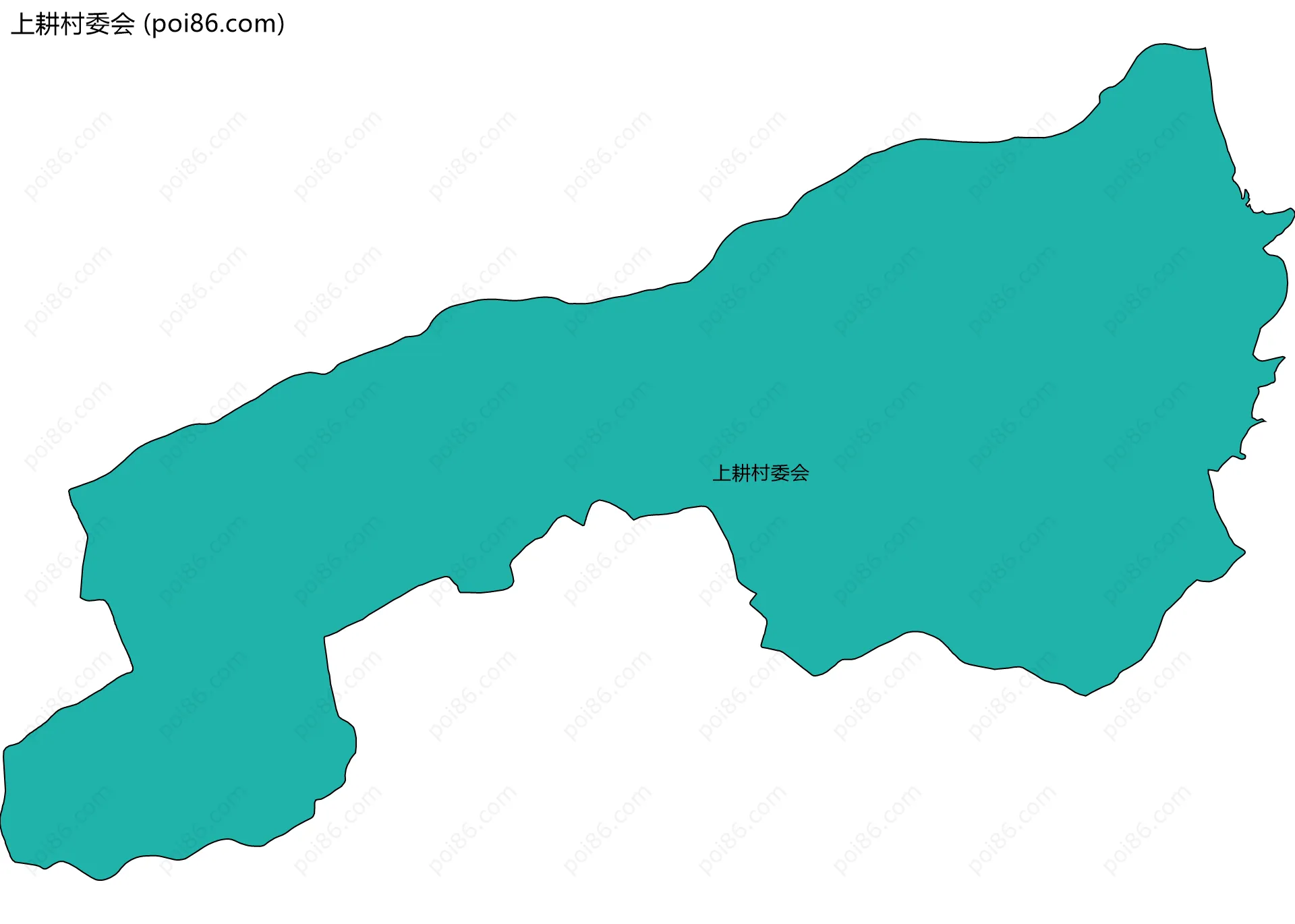 上耕村委会边界地图