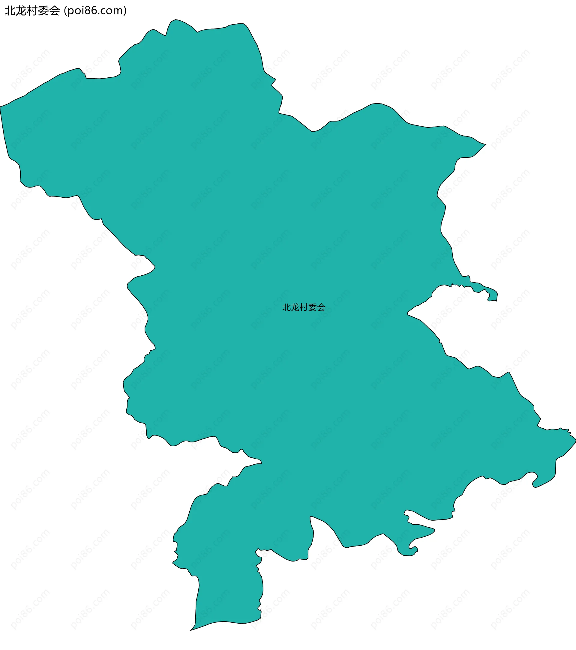 北龙村委会边界地图