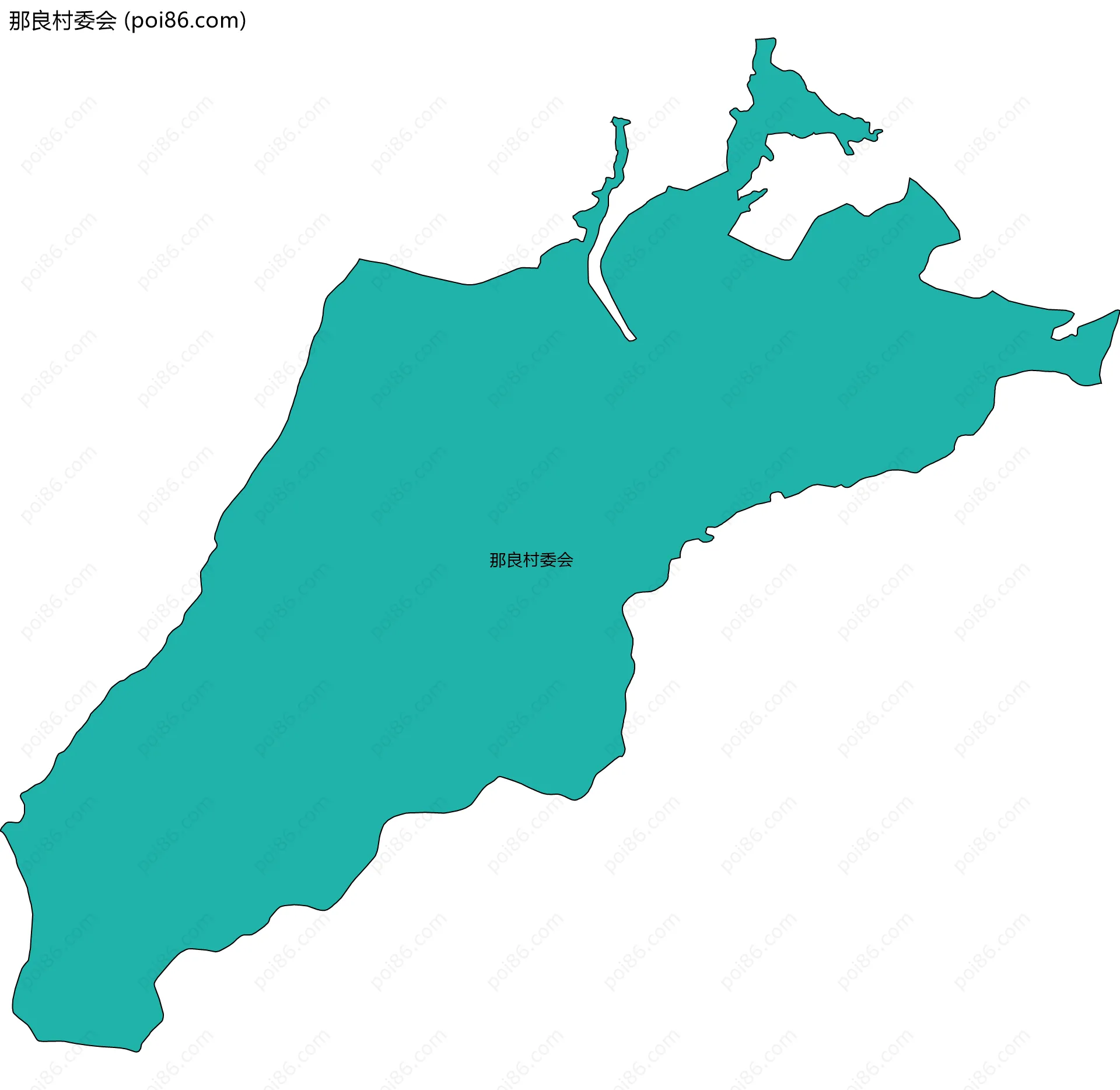 那良村委会边界地图