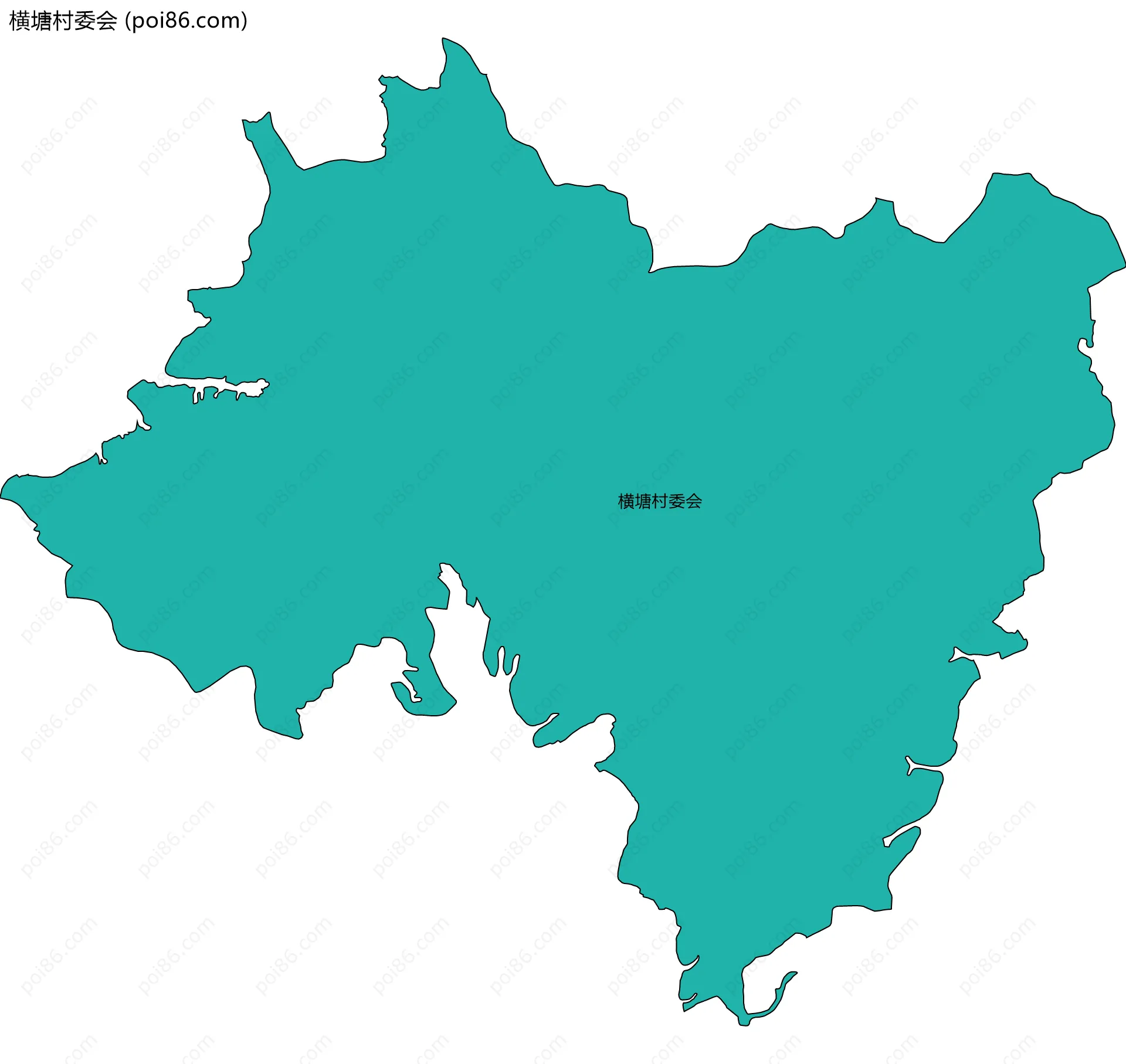 横塘村委会边界地图
