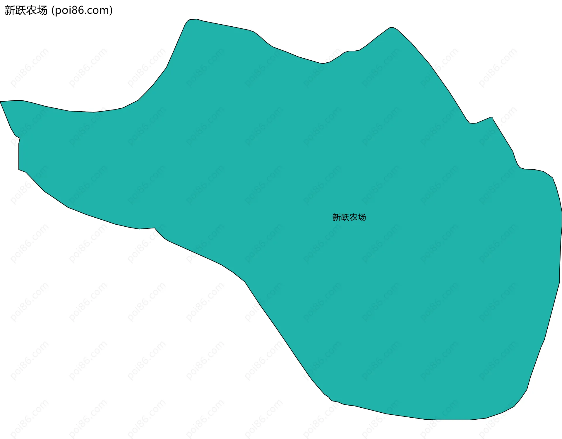新跃农场边界地图