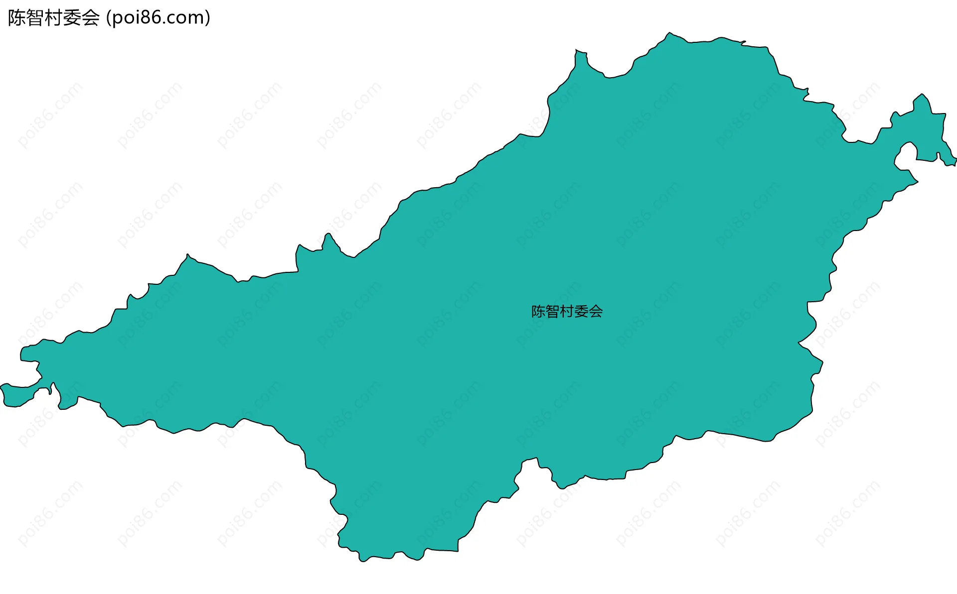 陈智村委会边界地图