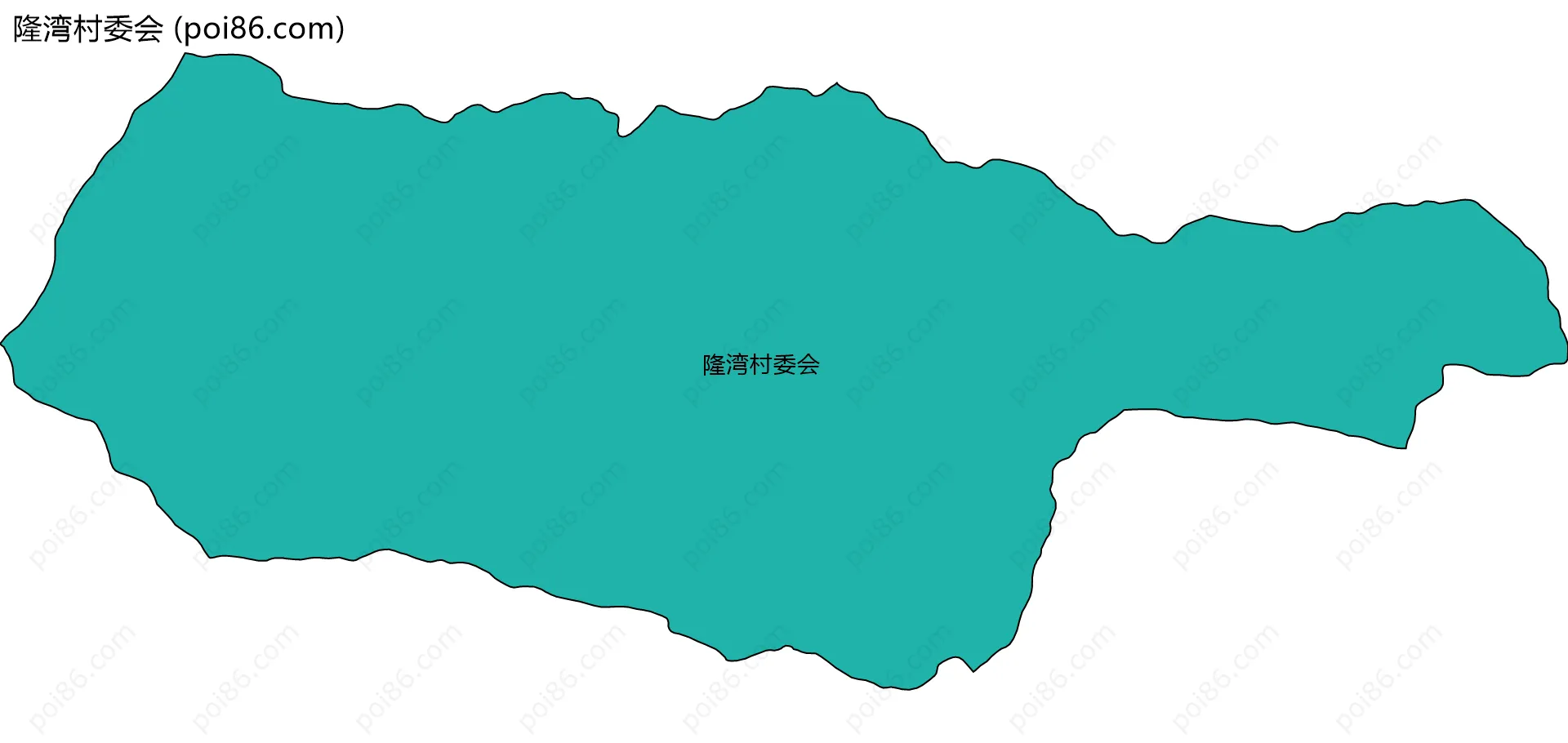 隆湾村委会边界地图