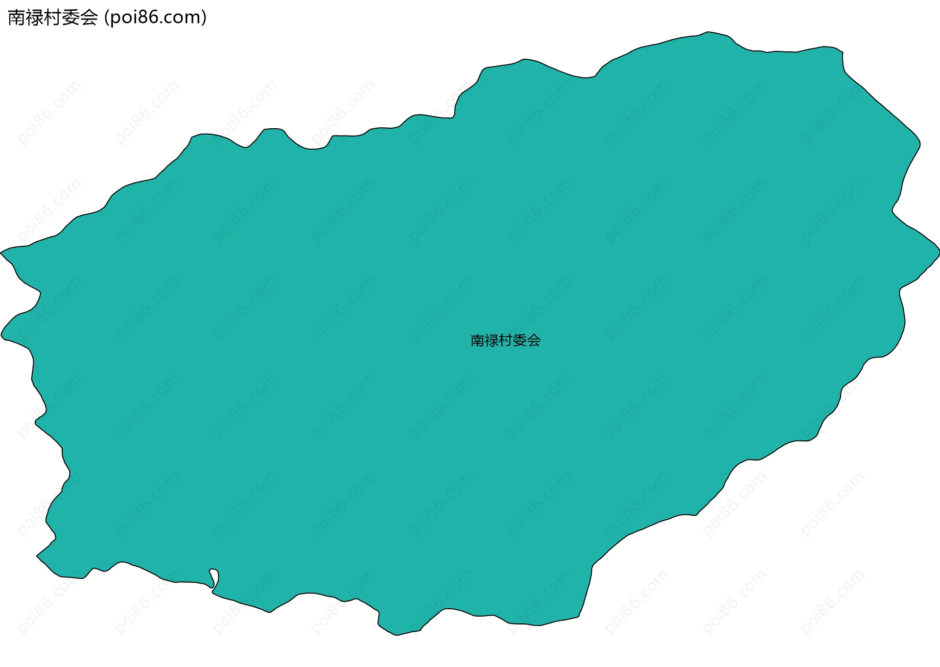 南禄村委会边界地图