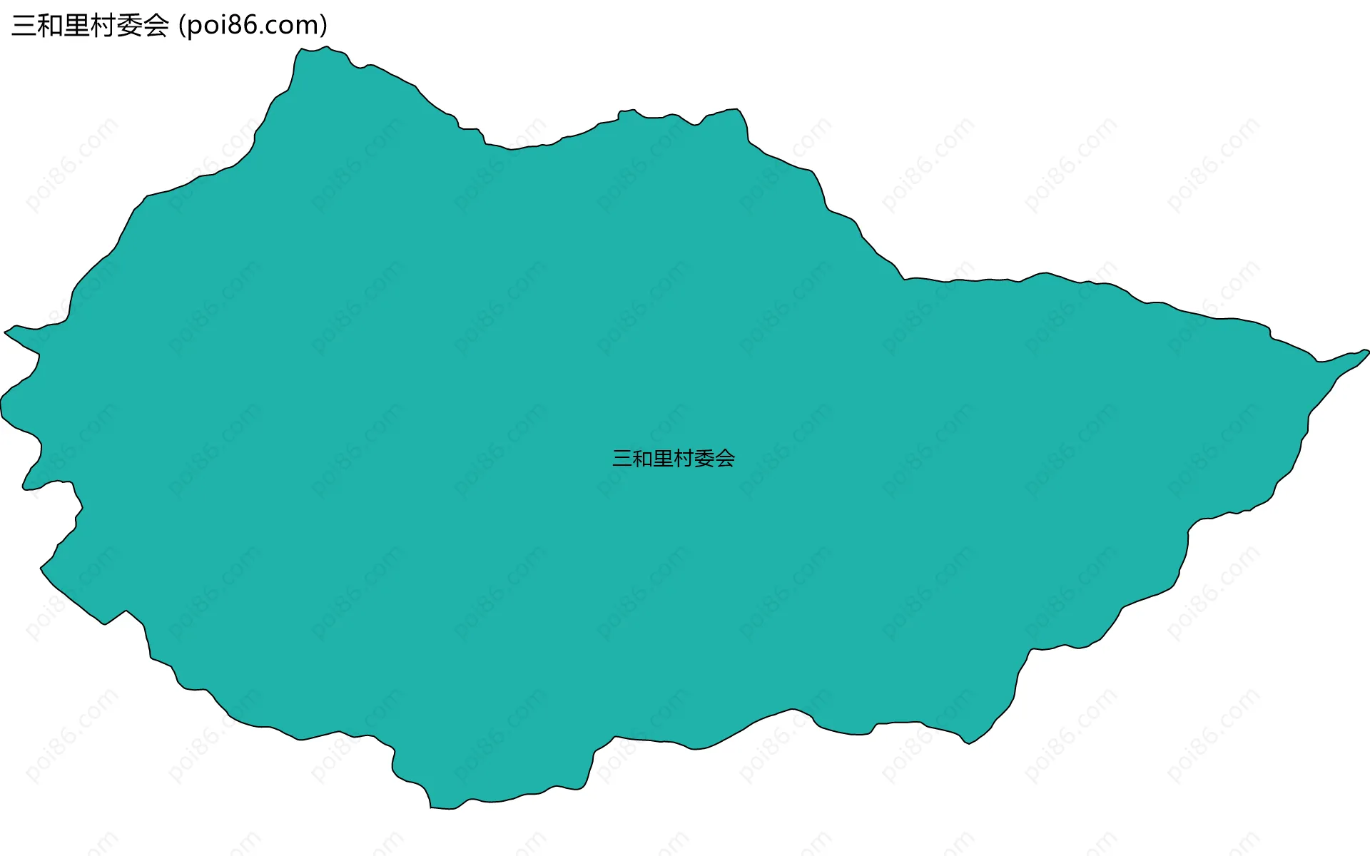 三和里村委会边界地图