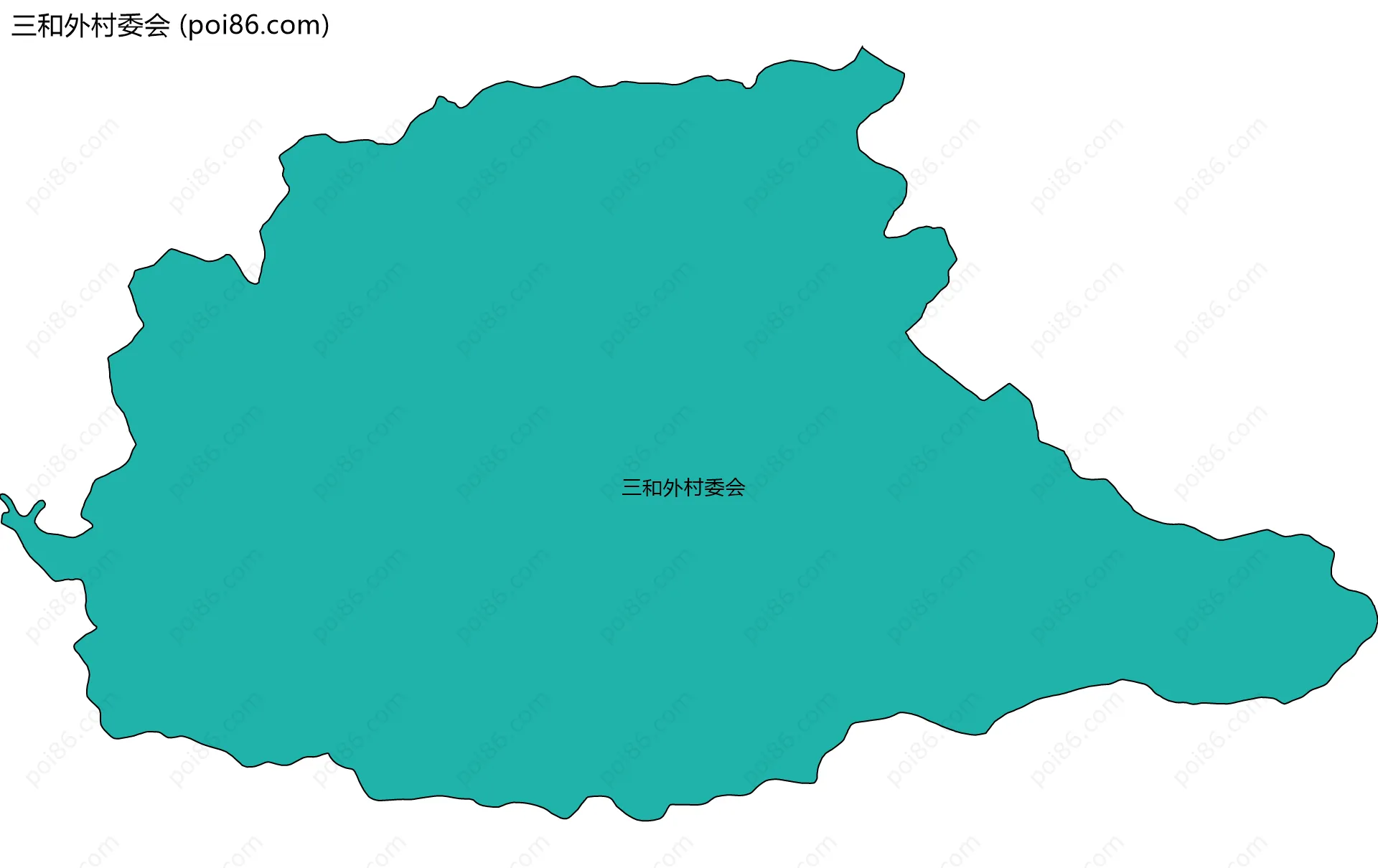 三和外村委会边界地图