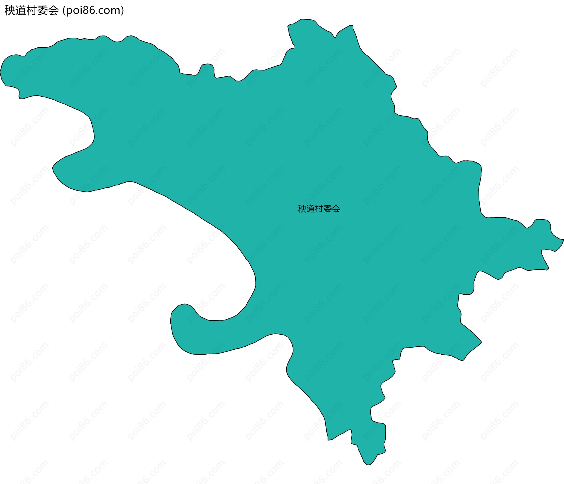 秧道村委会边界地图