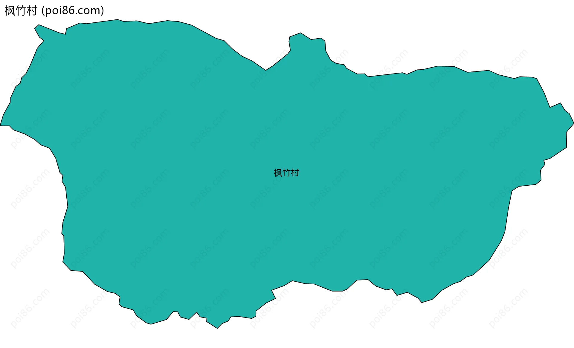 枫竹村边界地图