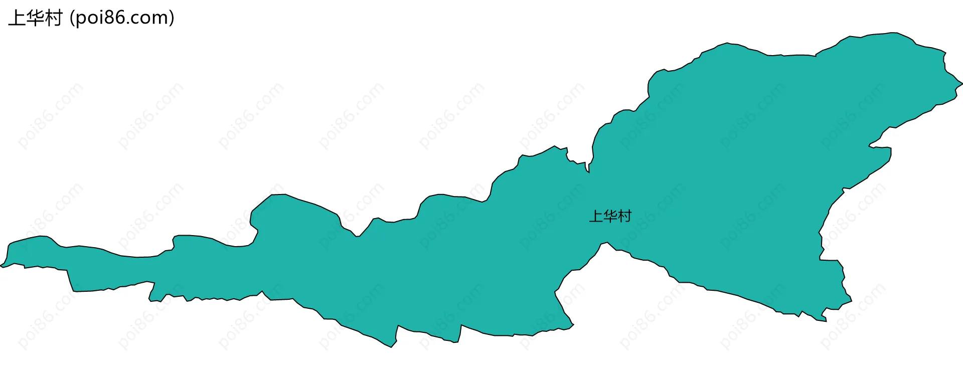 上华村边界地图